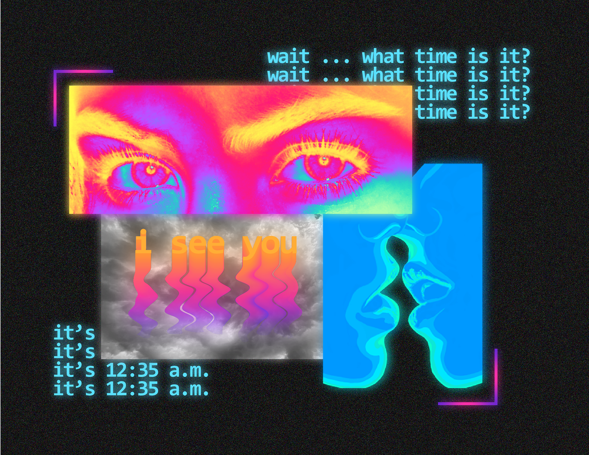 A multimedia collage consisting of photography, typography, and an illustration of mine.