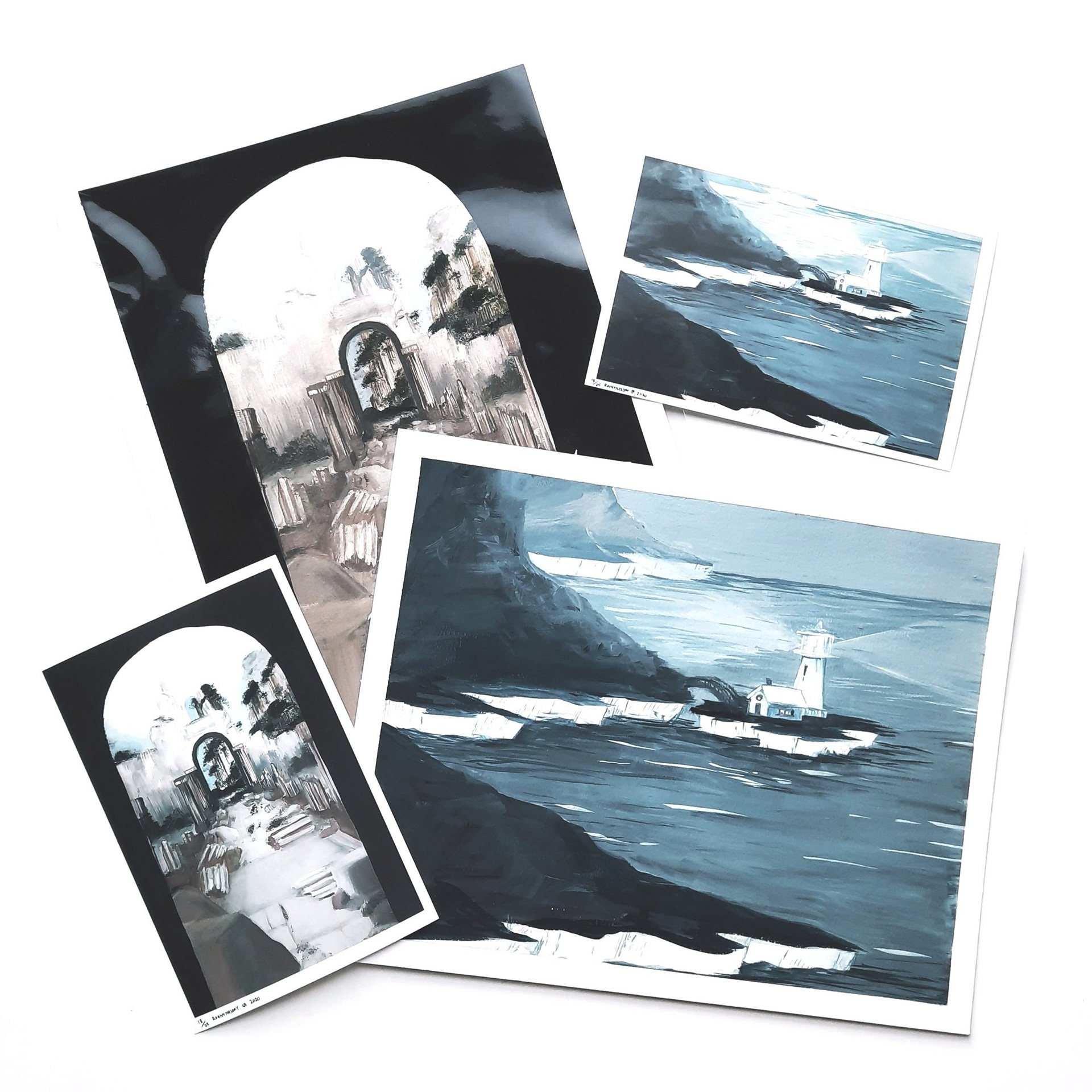 Lighthouse & Ruins Prints