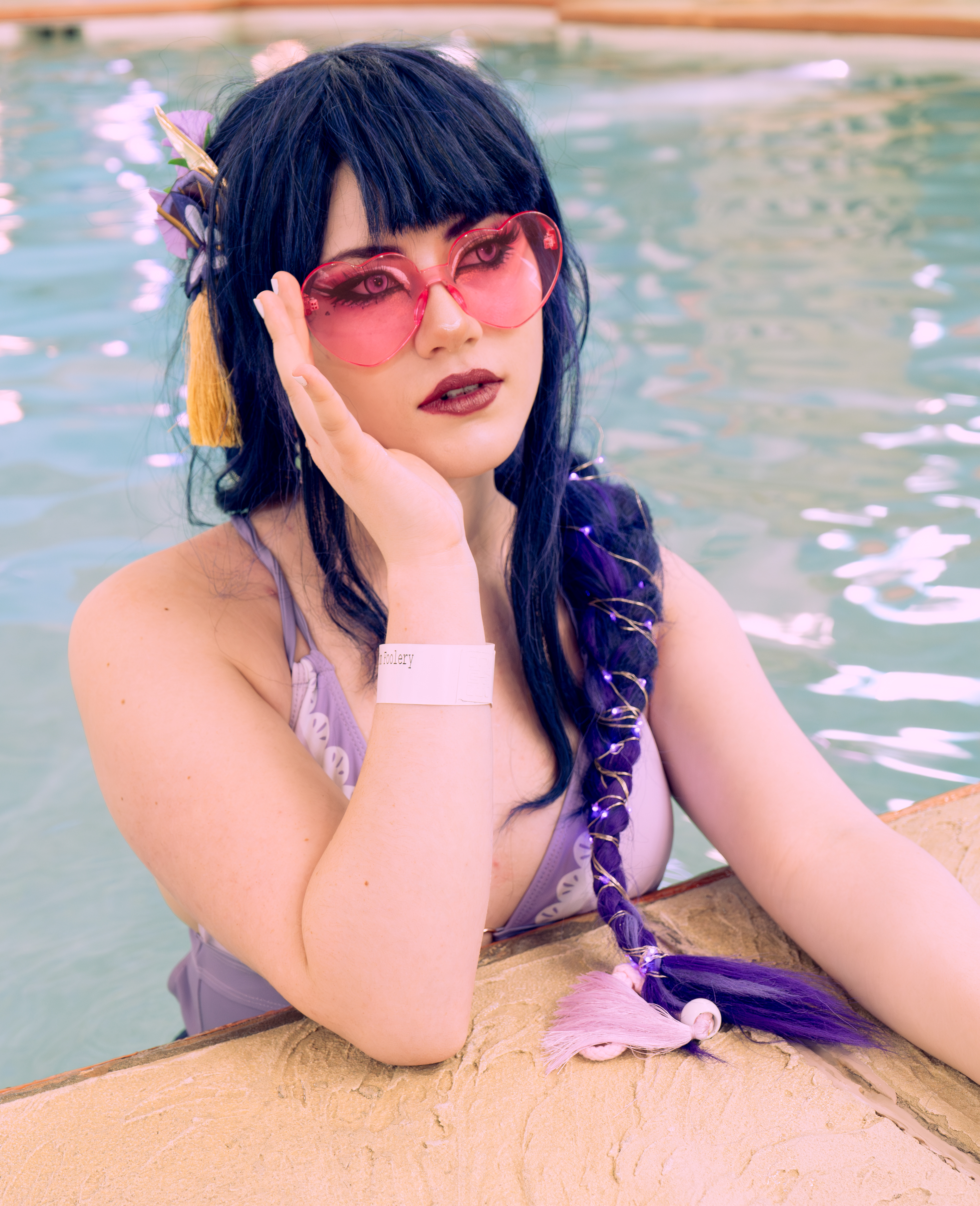 Colossal Con 2023 - Waterpark Raiden Shogun from Genshin Impact / Model: @RinkoReign on IG