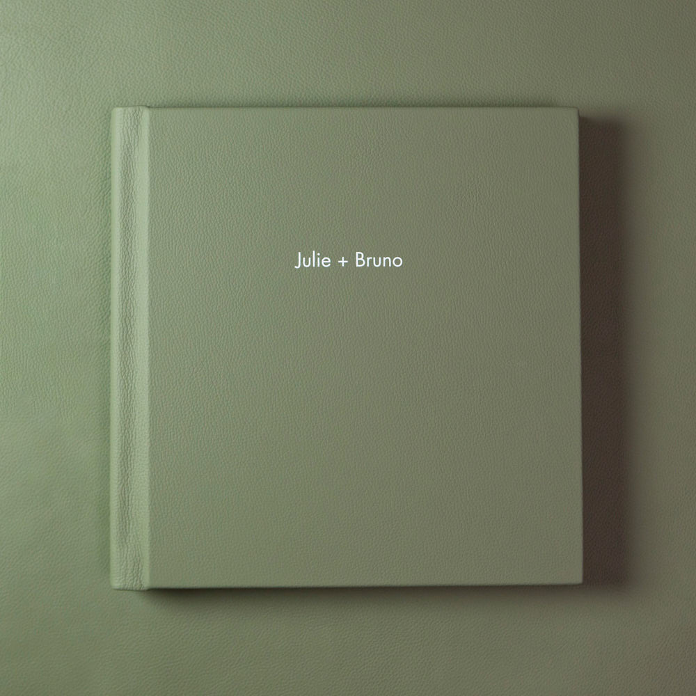 Example of a Fine Art Album with printed personalisation