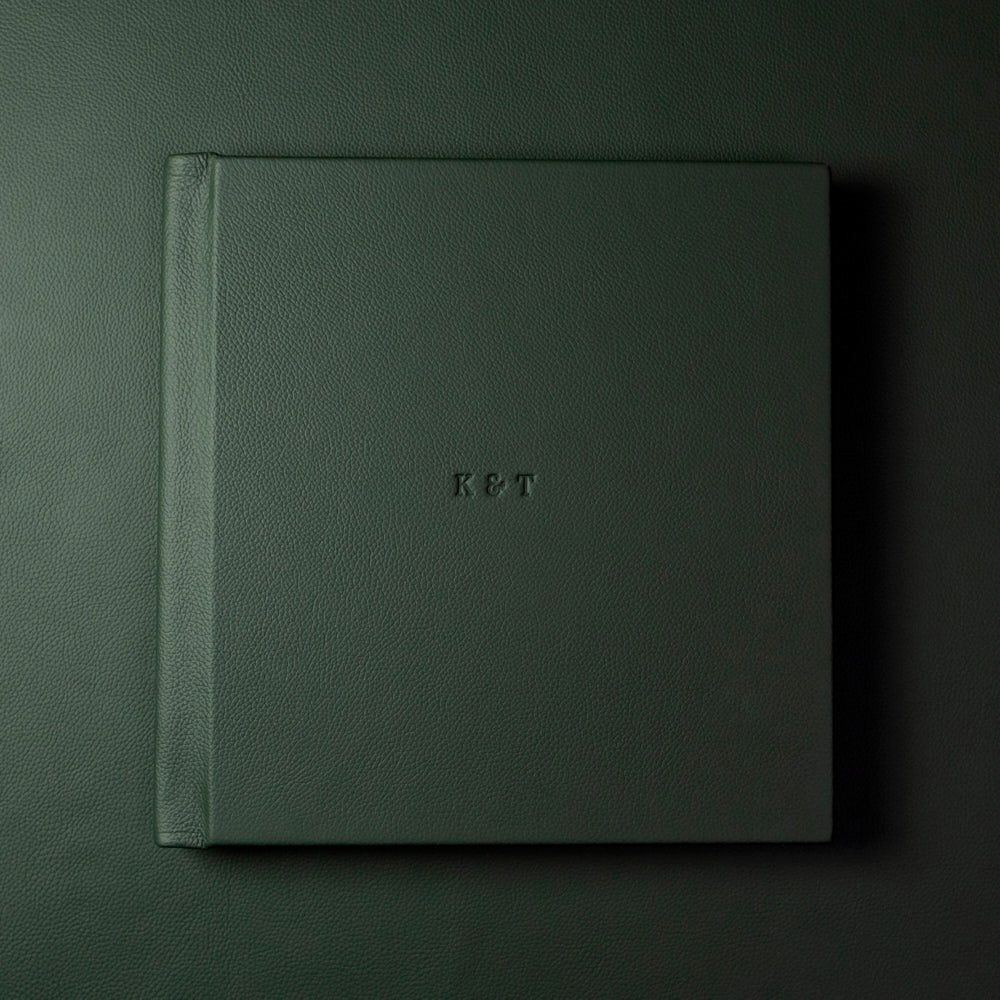 Example of a Fine Art Album with debossed personalisation