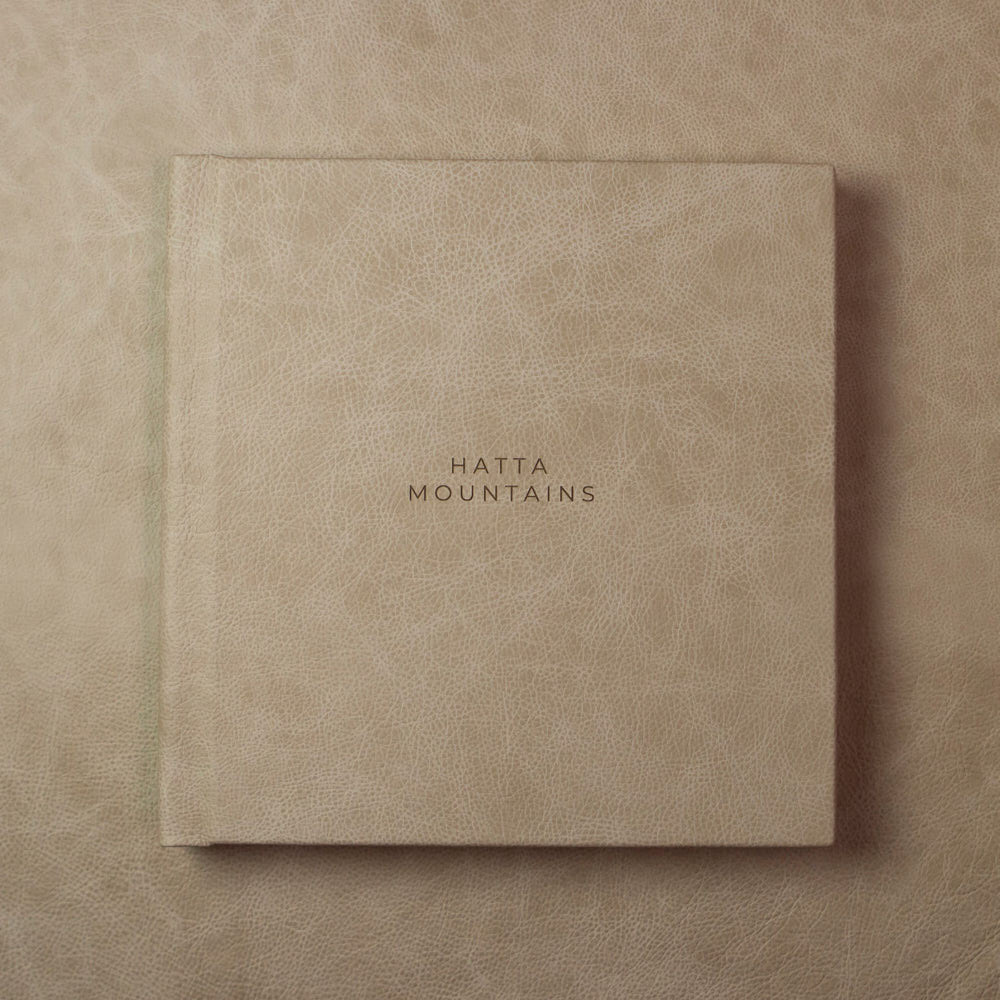 Example of a Fine Art Album with laser engraved personalisation