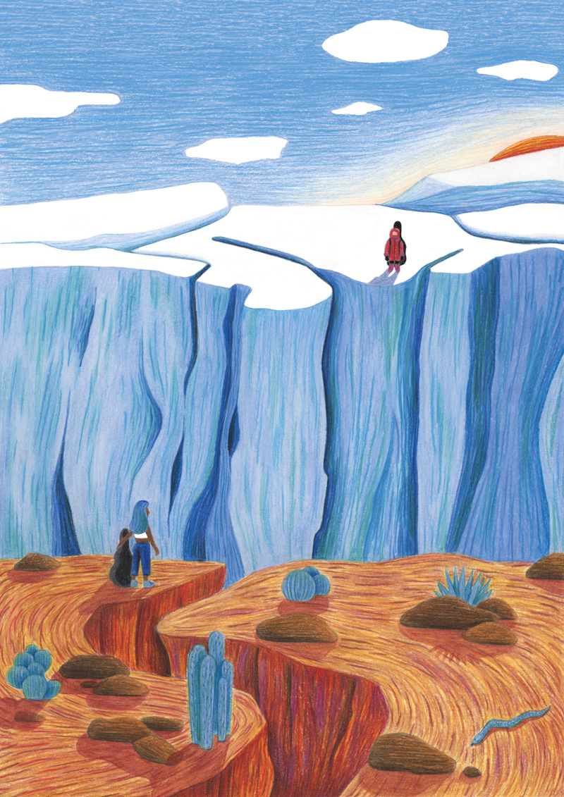 La rencontre / A3 sur papier Fine Art 200g / 40 €