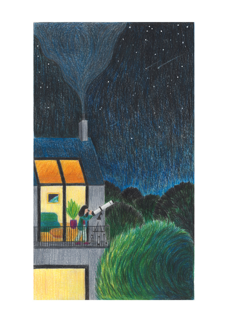 Le téléscope / A3 sur papier Fine Art 200g / 40€