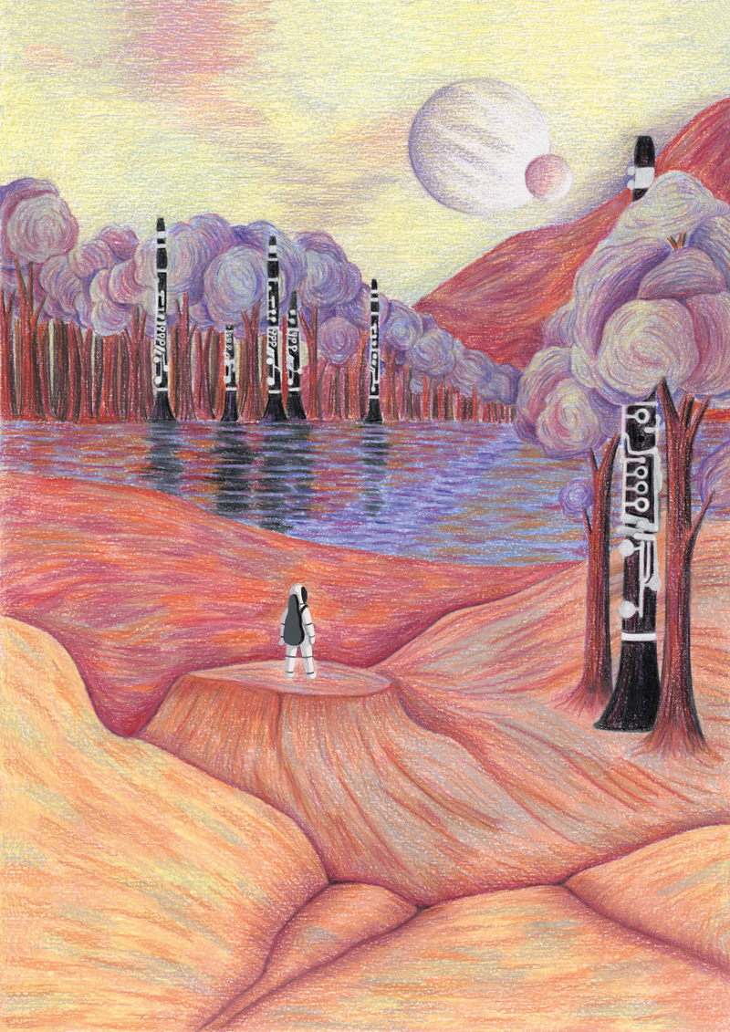 Planète Si b / A3 sur papier Fine Art 200g / 40€