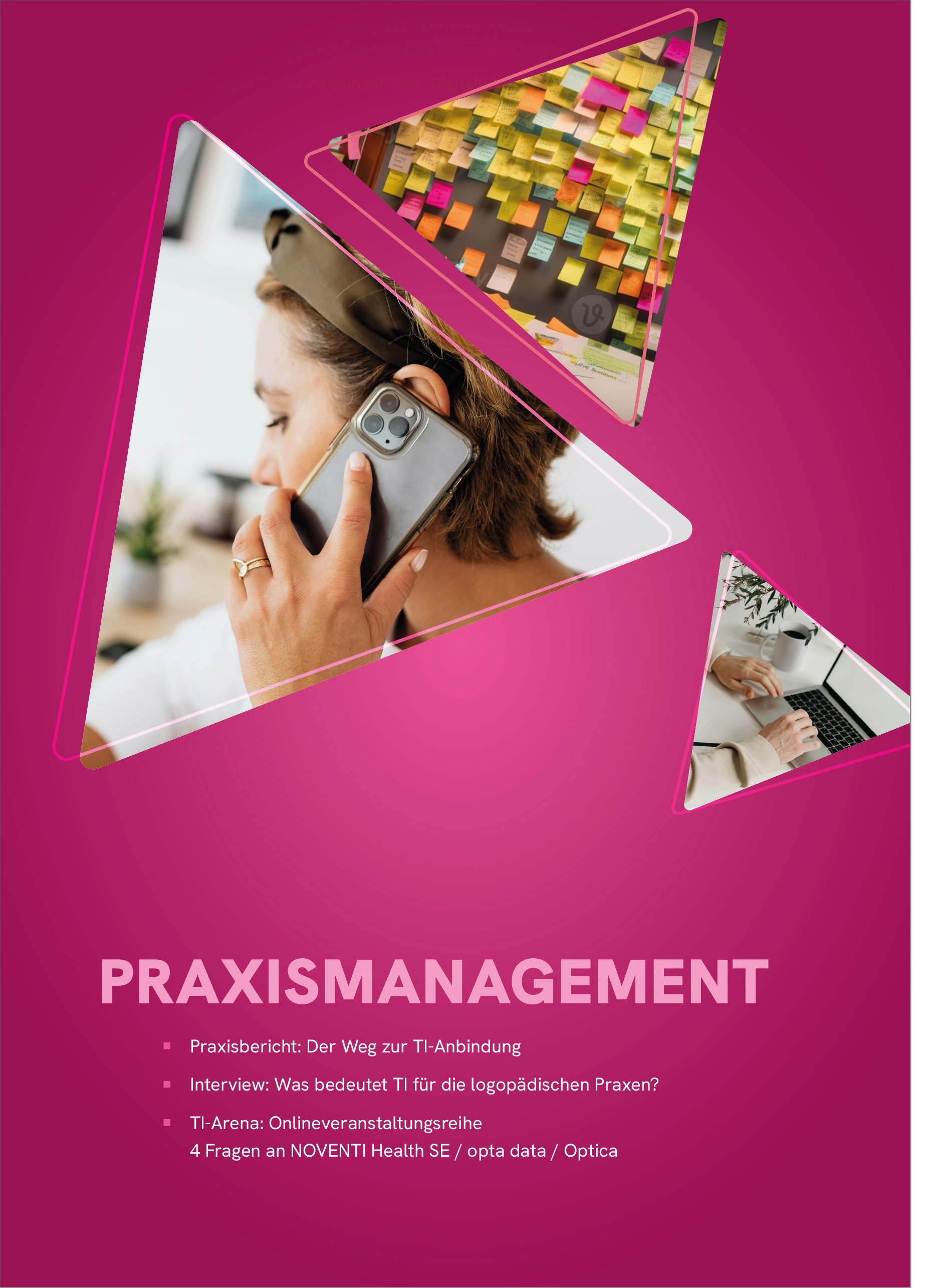 Aufmacherseite Praxismanagement