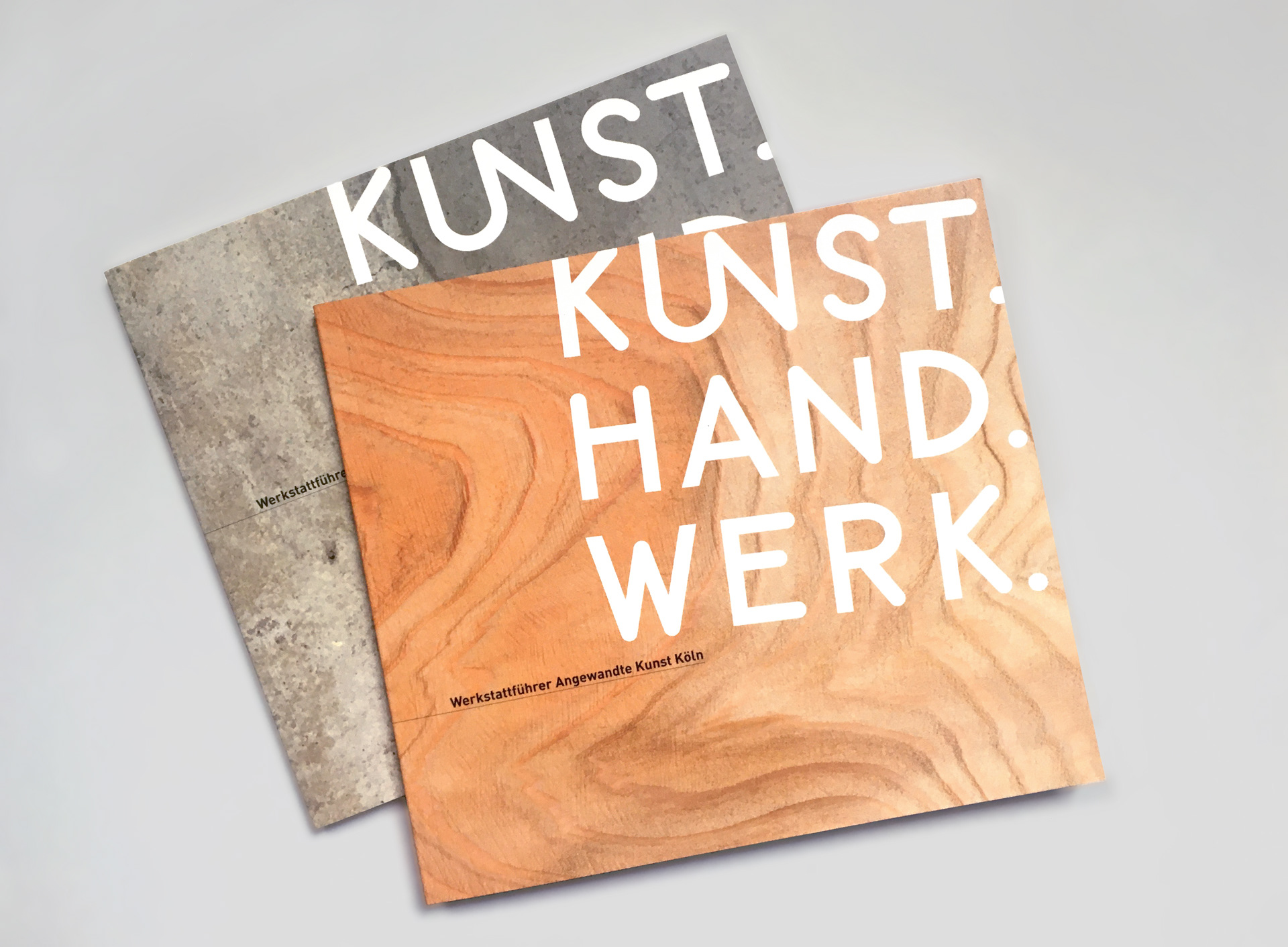 Titelseiten des Werkstattführers der Arbeitsgemeinschaft Angewandte Kunst, Köln | berensdesign