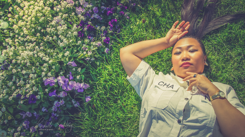 Lady and the Flower