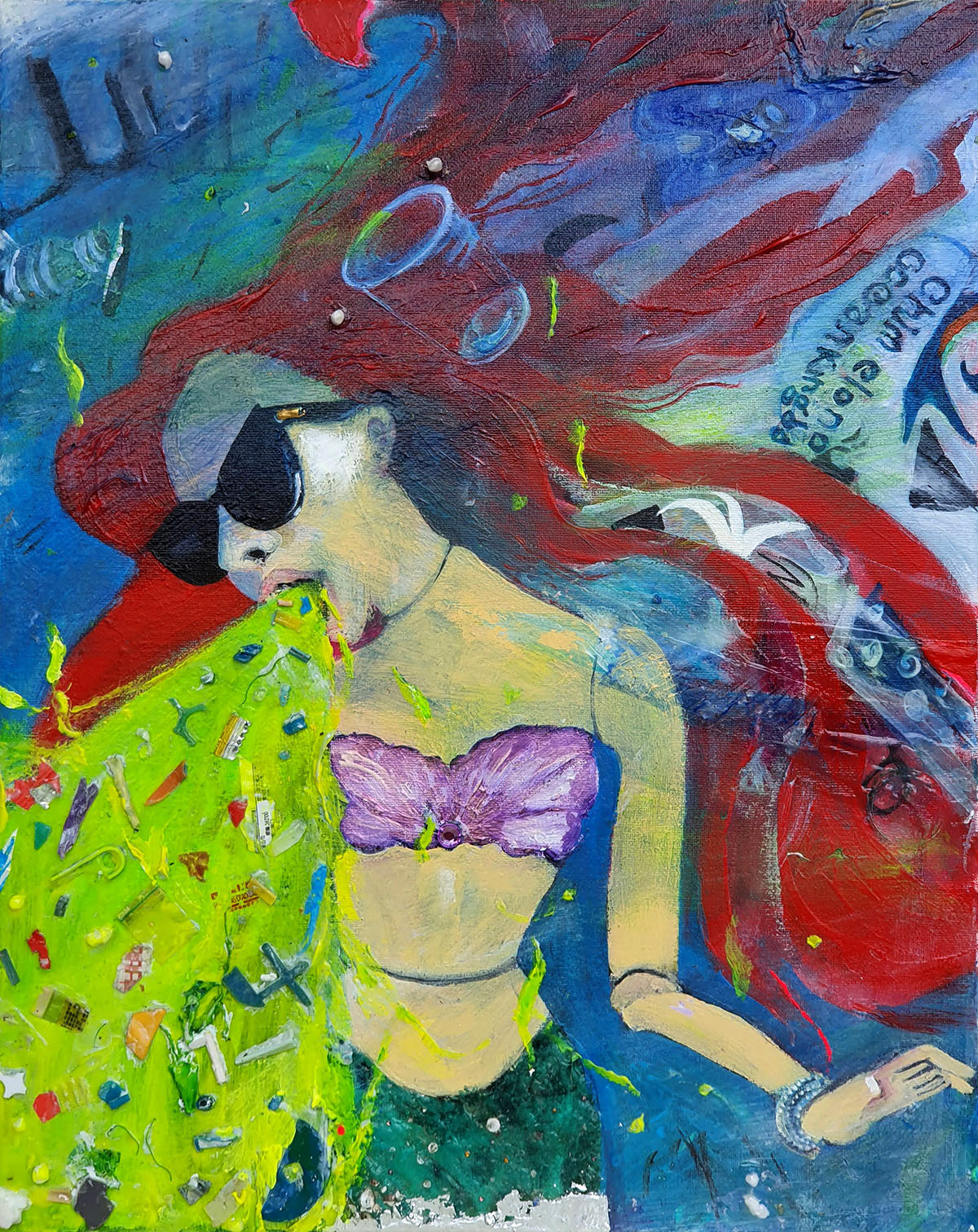 Ariel vomiting plastic