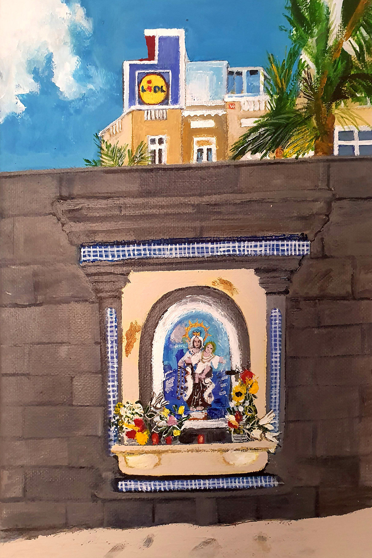 Shrine to Virgen del Carmen at La Puntilla end of Las Canteras beach
