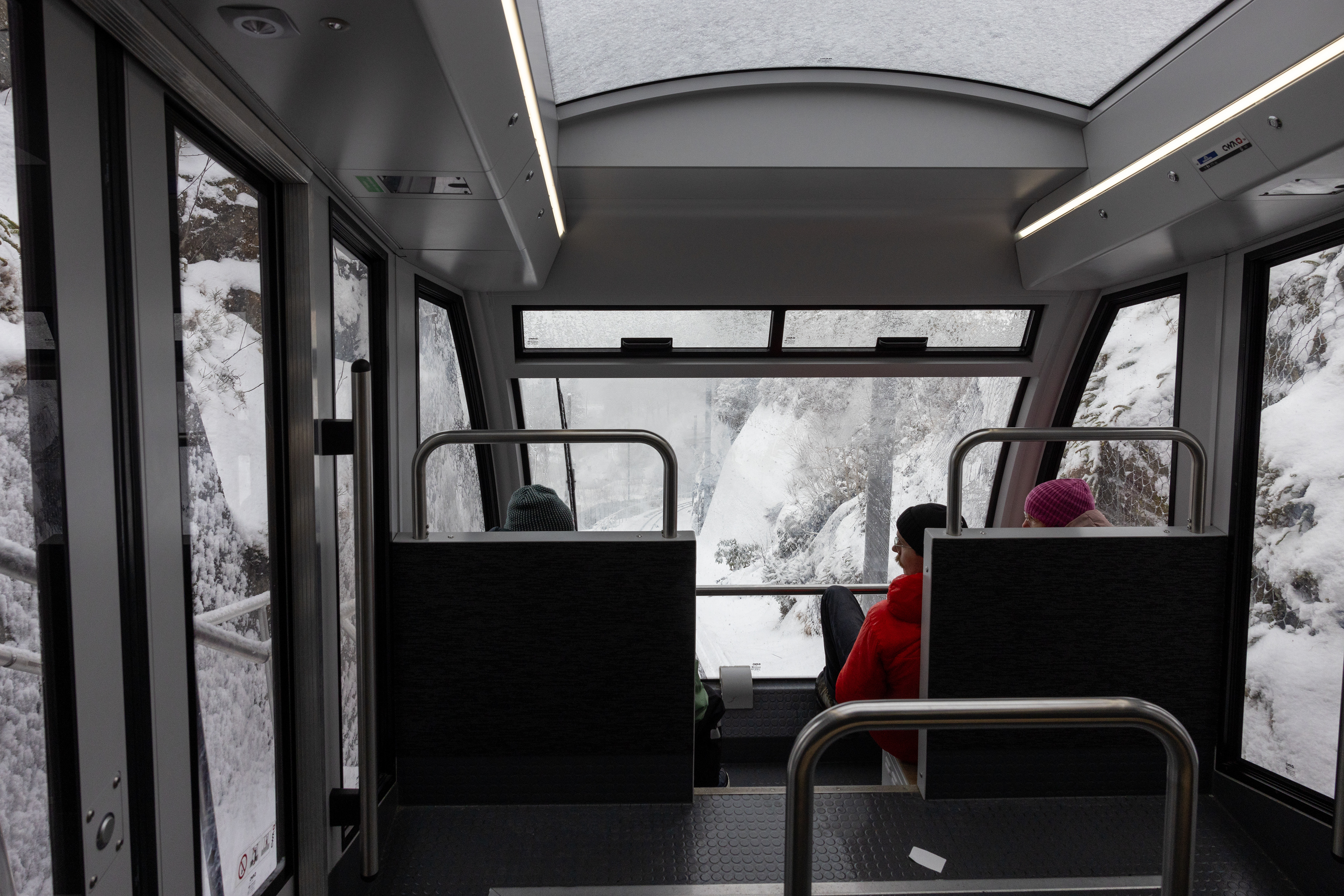 In de funicular van mount Floyen