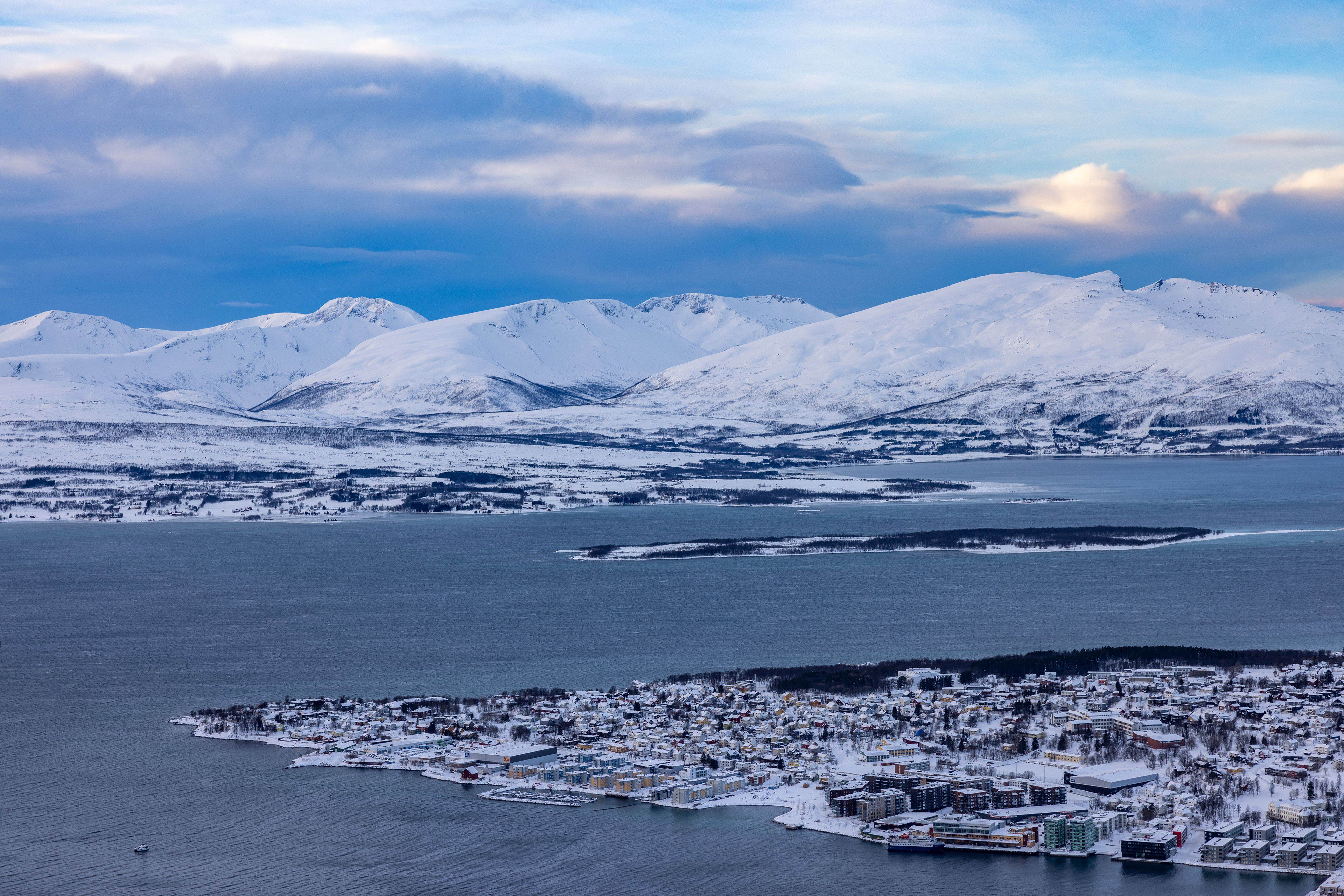 Zicht op Tromso
