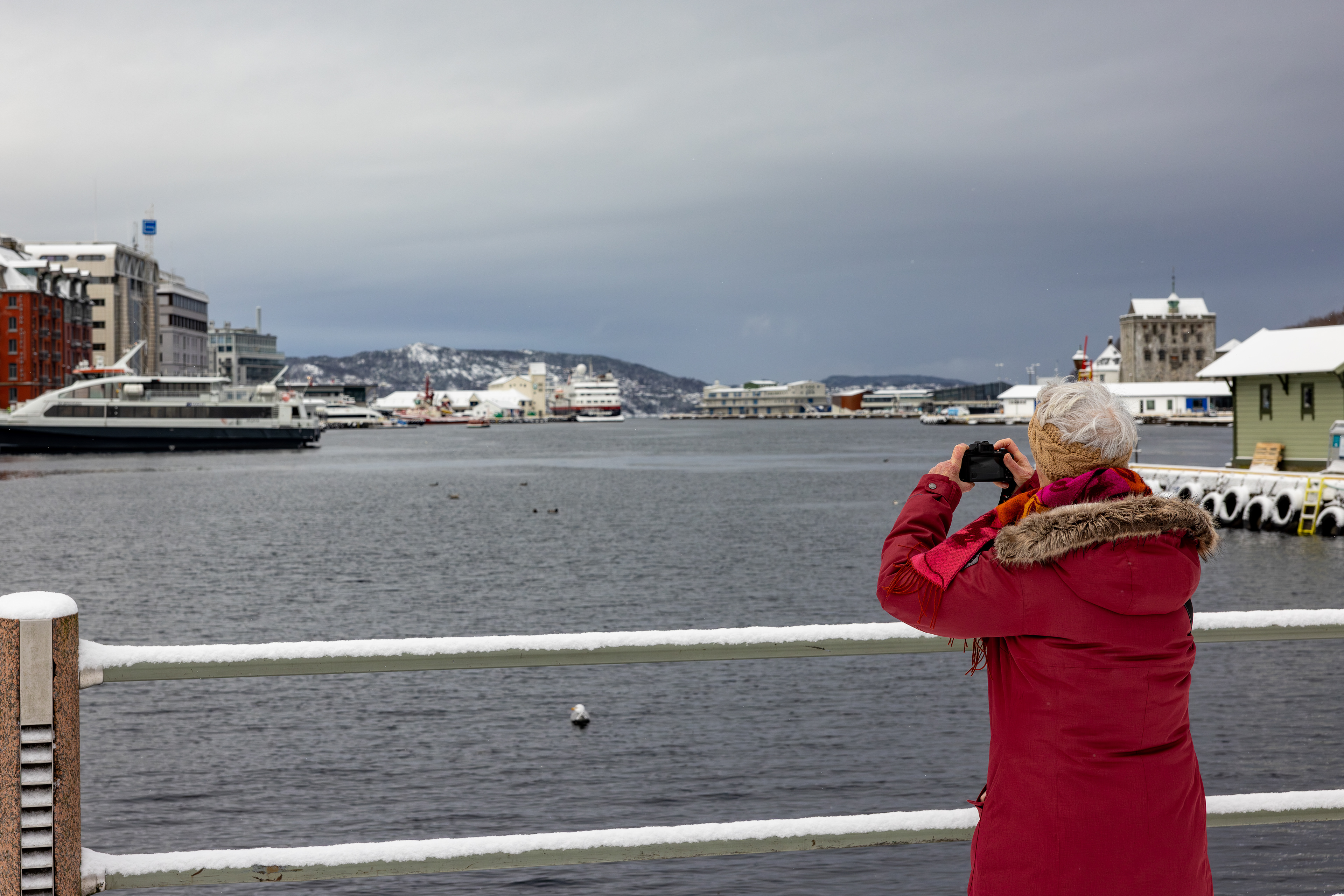 Uitzicht over de haven