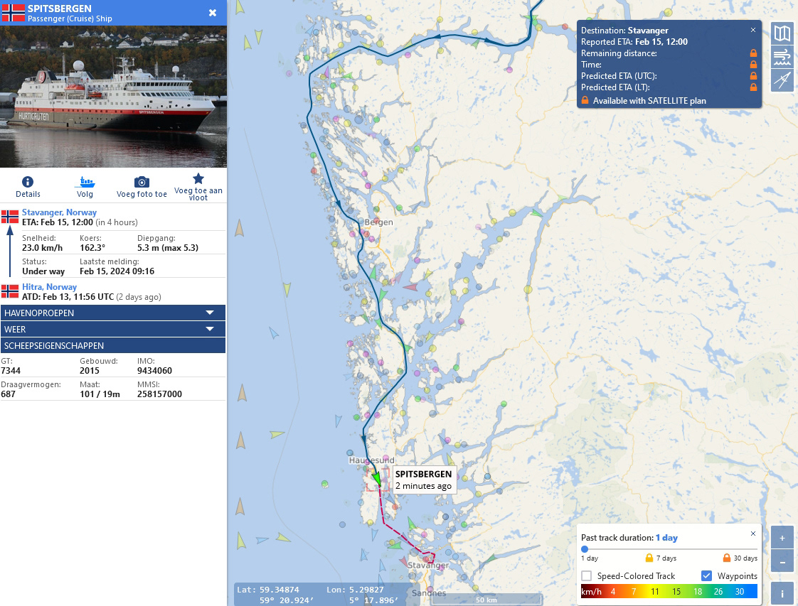 op weg naar Stavanger