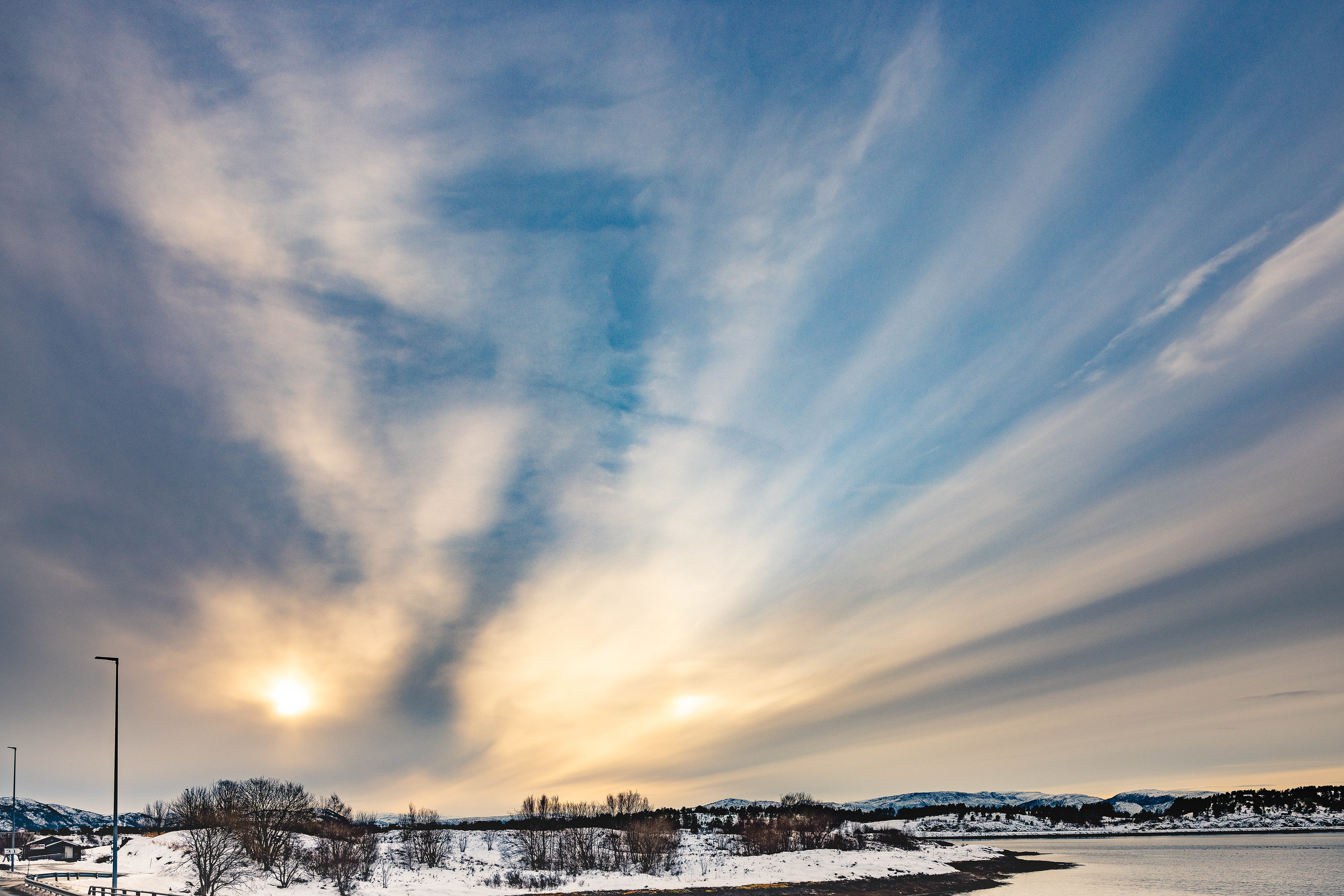 waterig zonnetje en 'bijzon'