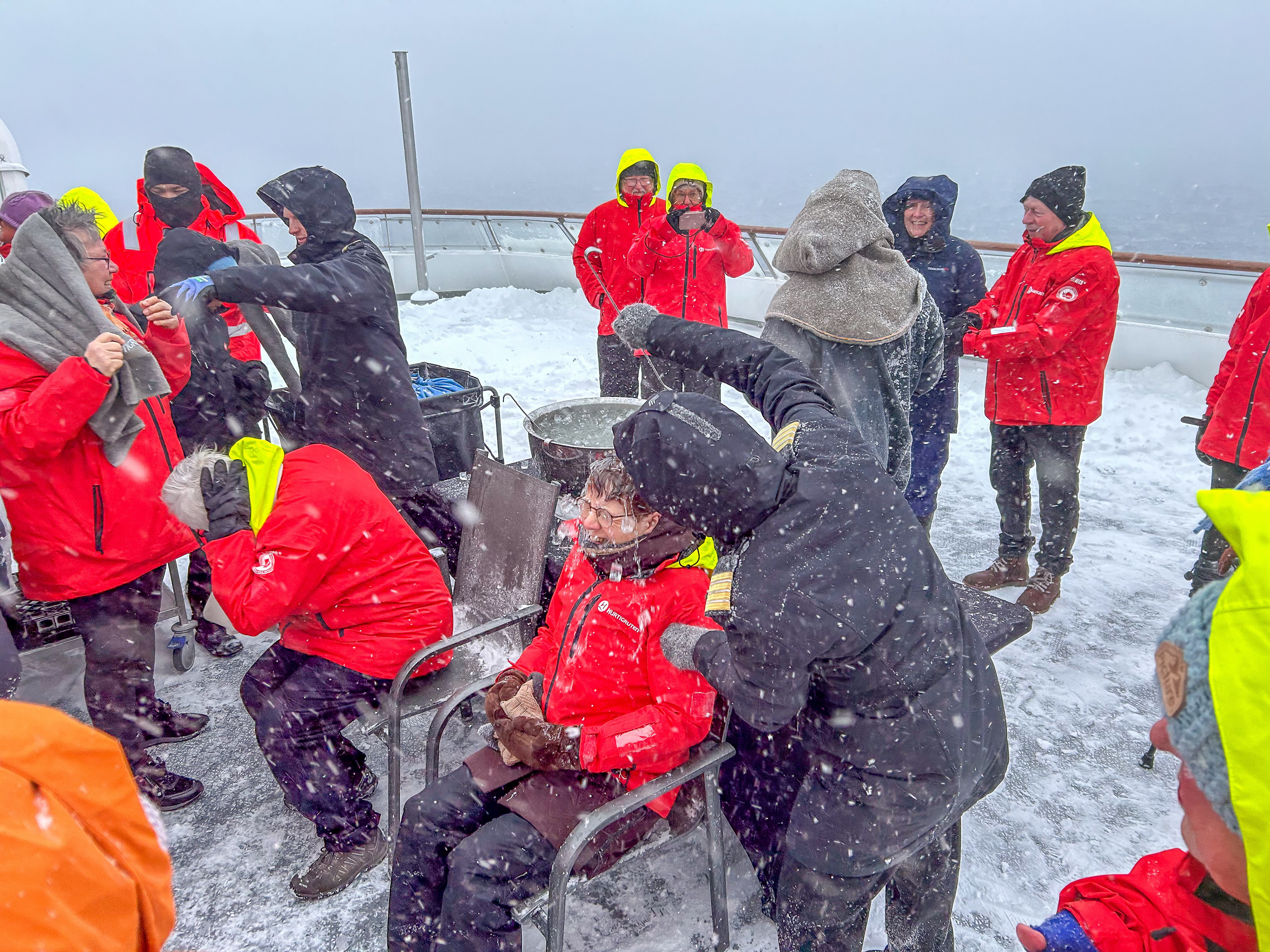 Dopen bij het passeren van de poolcirkel
