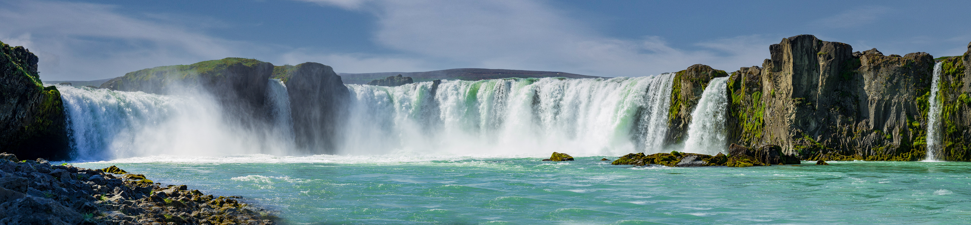 Panorama van de Godafoss