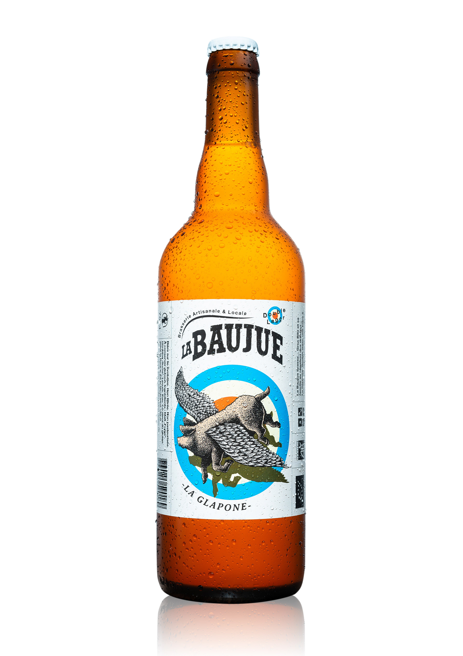 Packshot bière la Baujue - La Glapone - Guillaume Médard photographe produit à Annecy