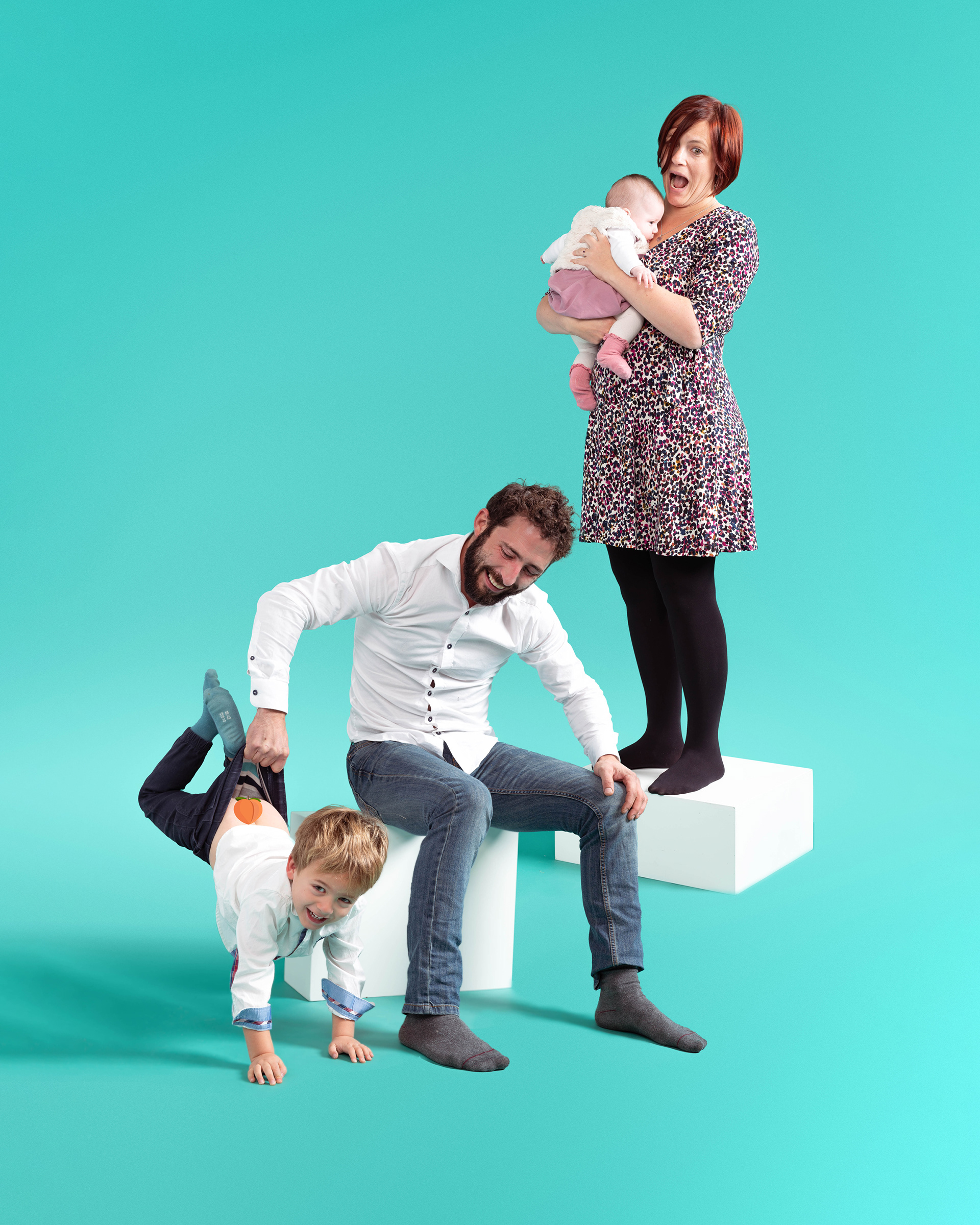Portrait famille studio - Photographe à Annecy