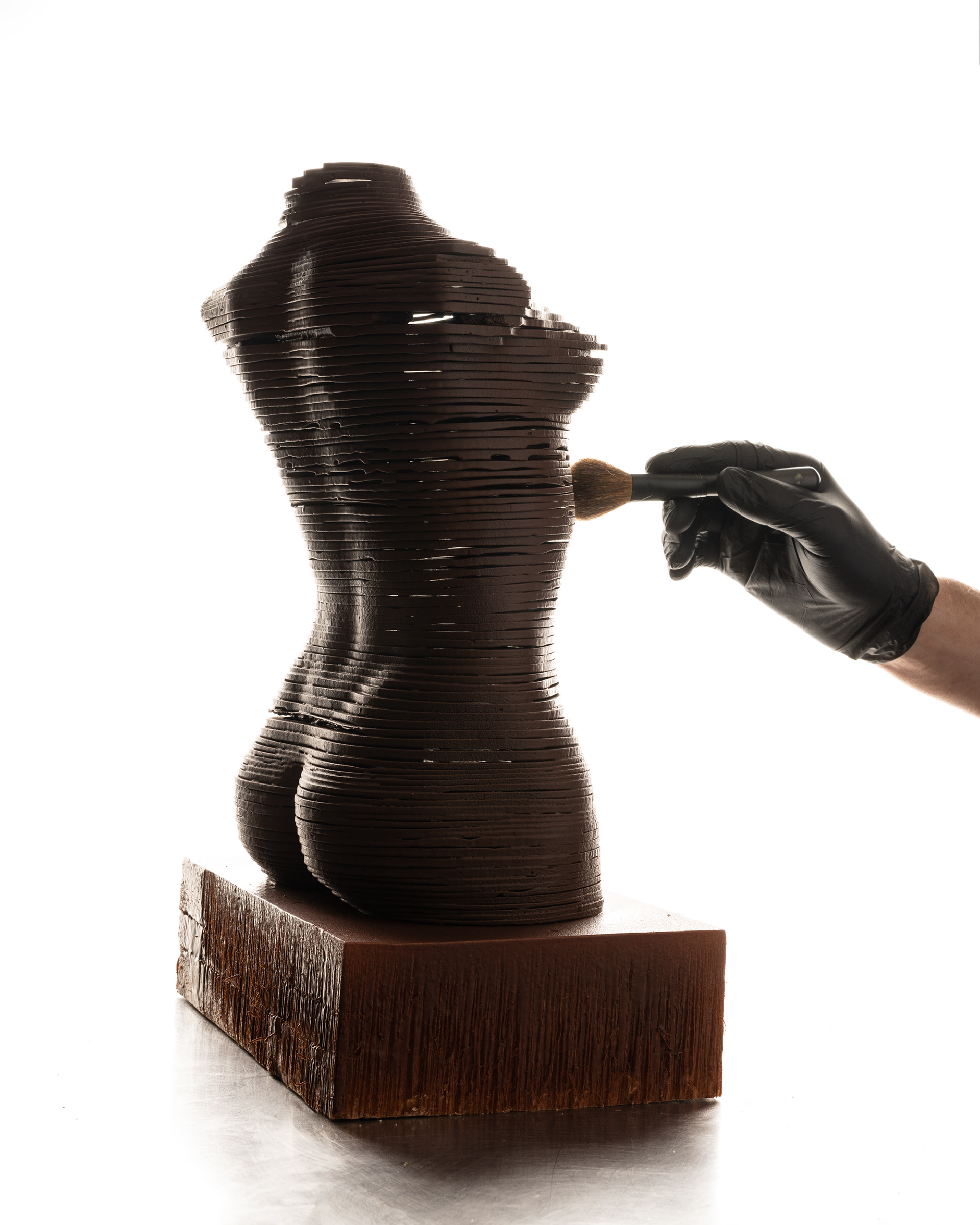 Sculpture en chocolat - Le Refuge des Gourmands - 2022
