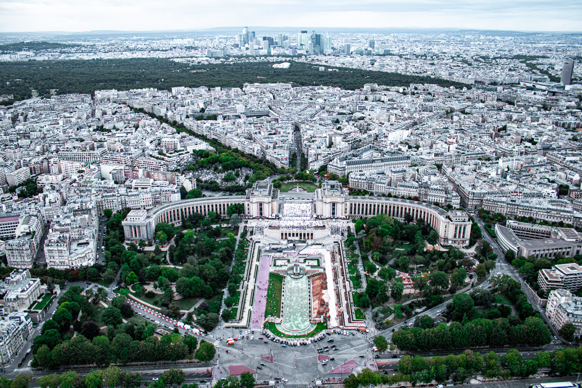 View from the top of the Eiffel Tower