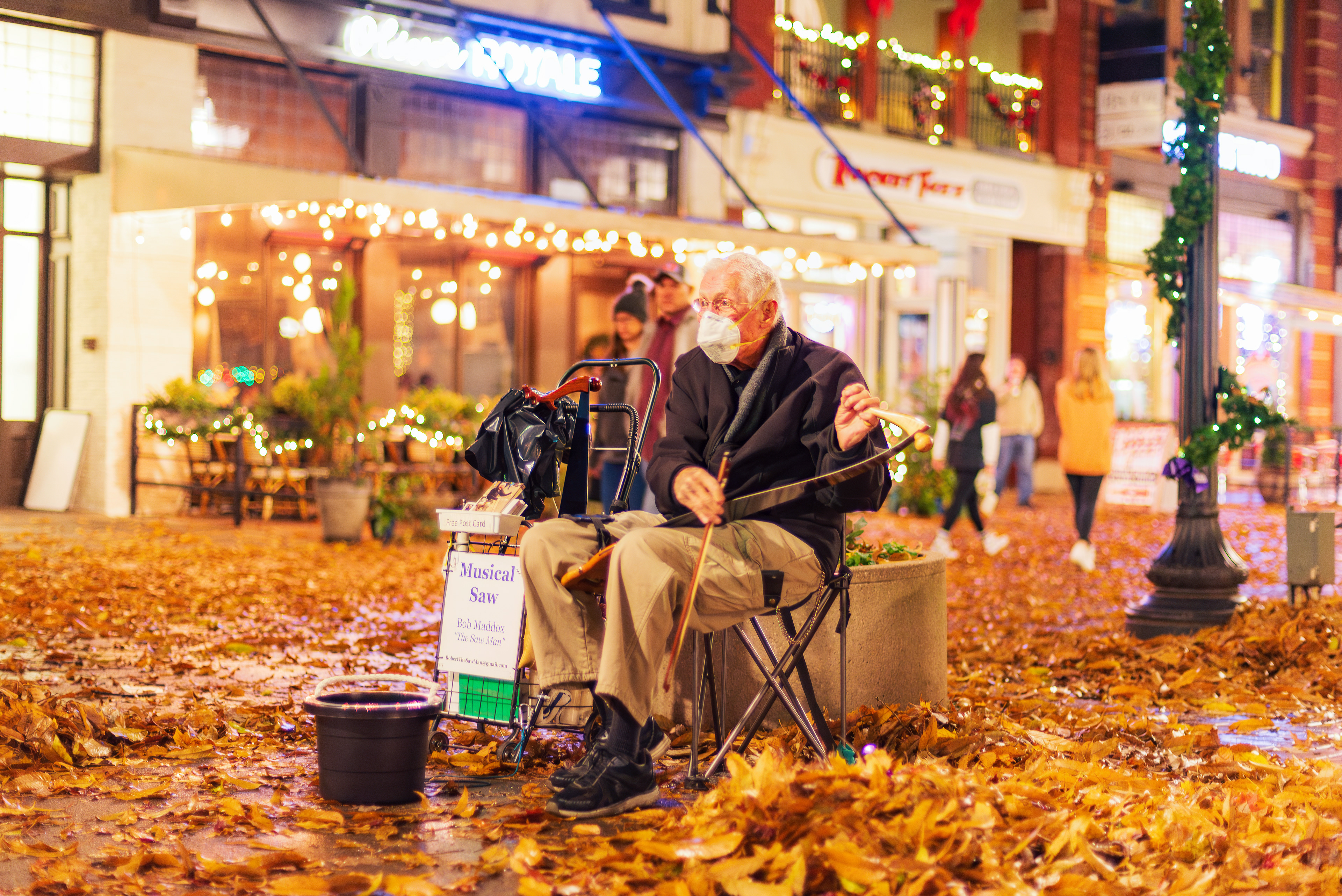 Musical Saw on Market Square, Knoxville, TN.