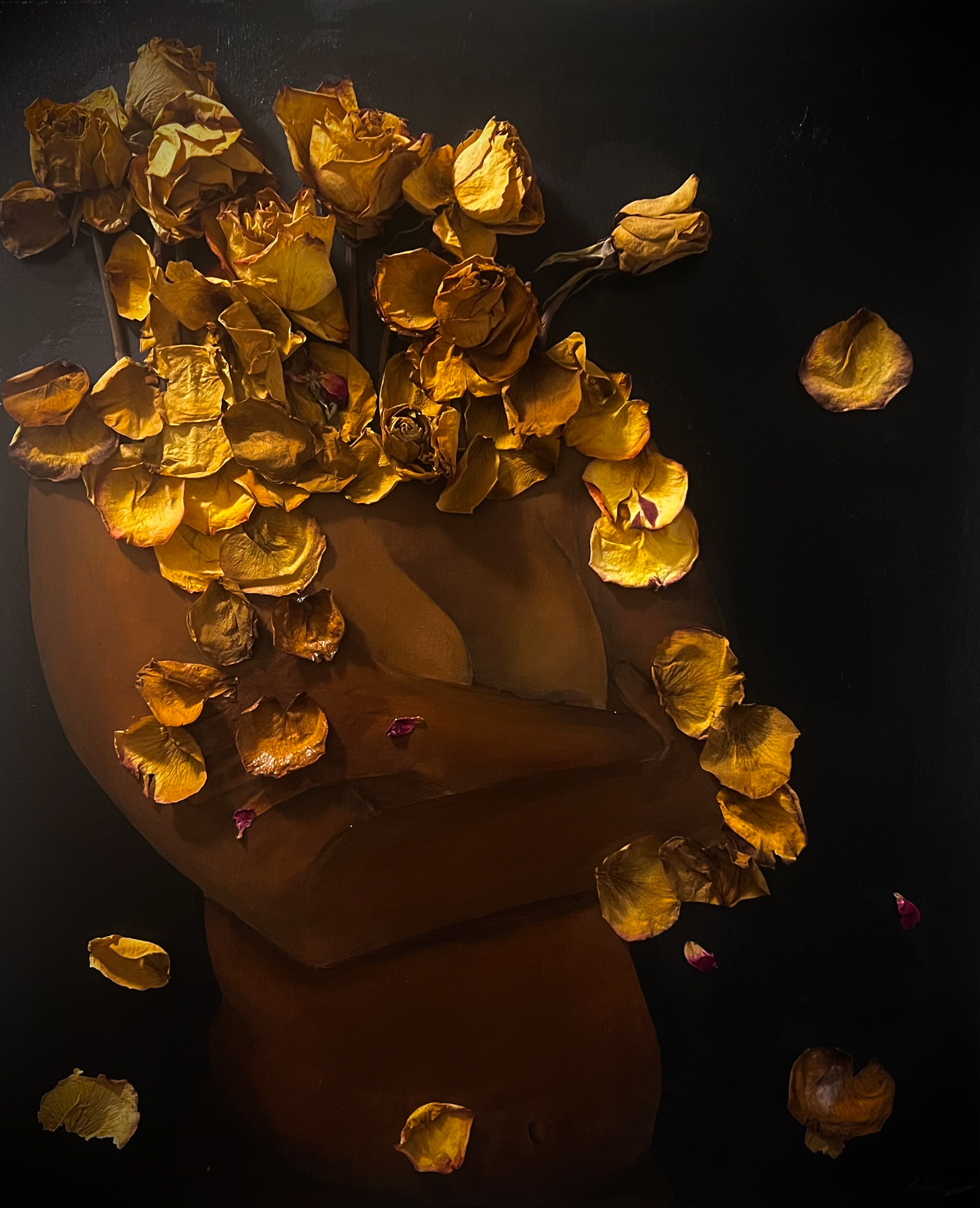 "Don't Forget to Water Your Flowers" 16" x 20" 