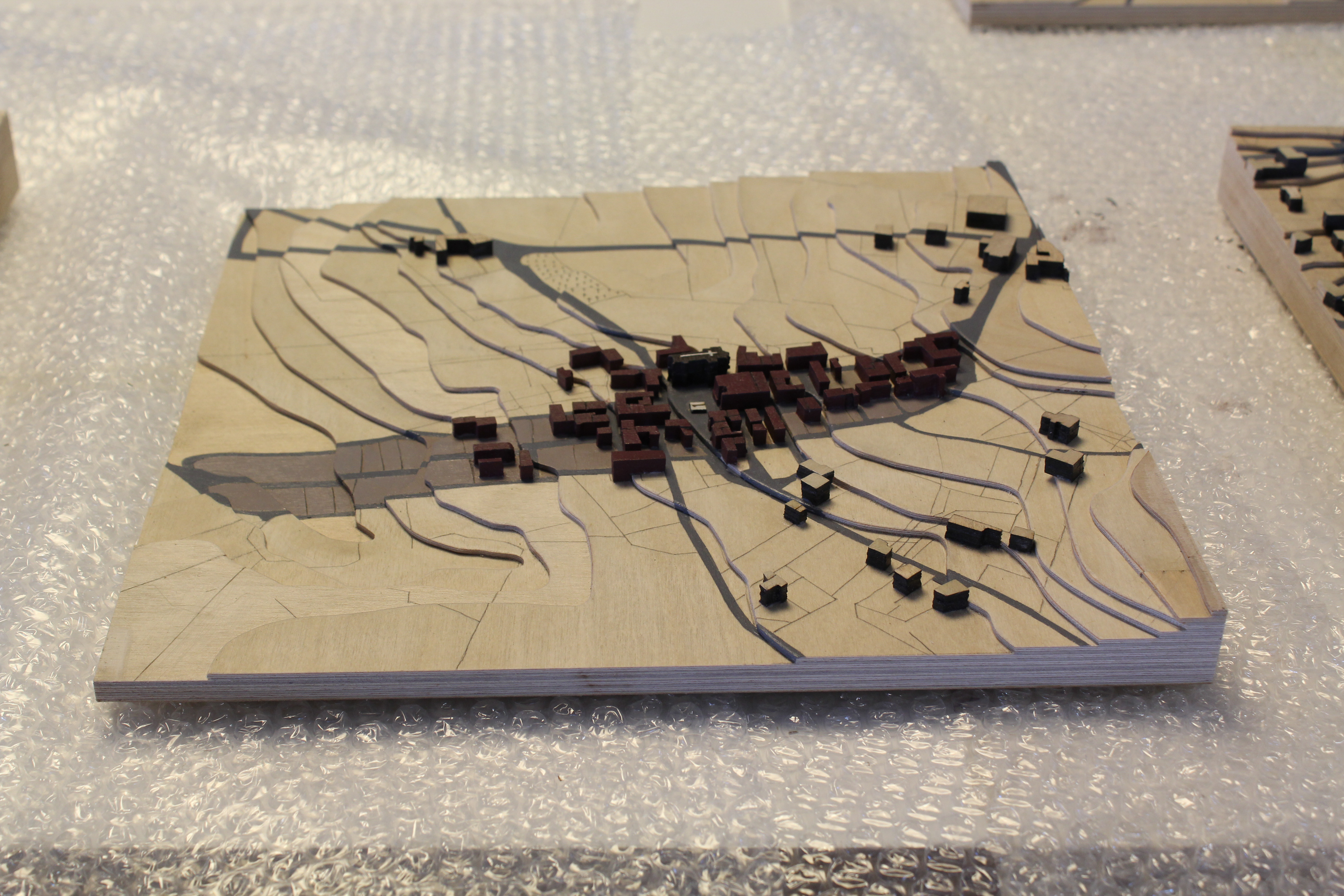 Maquette de la ville La Bastide l'Evèque