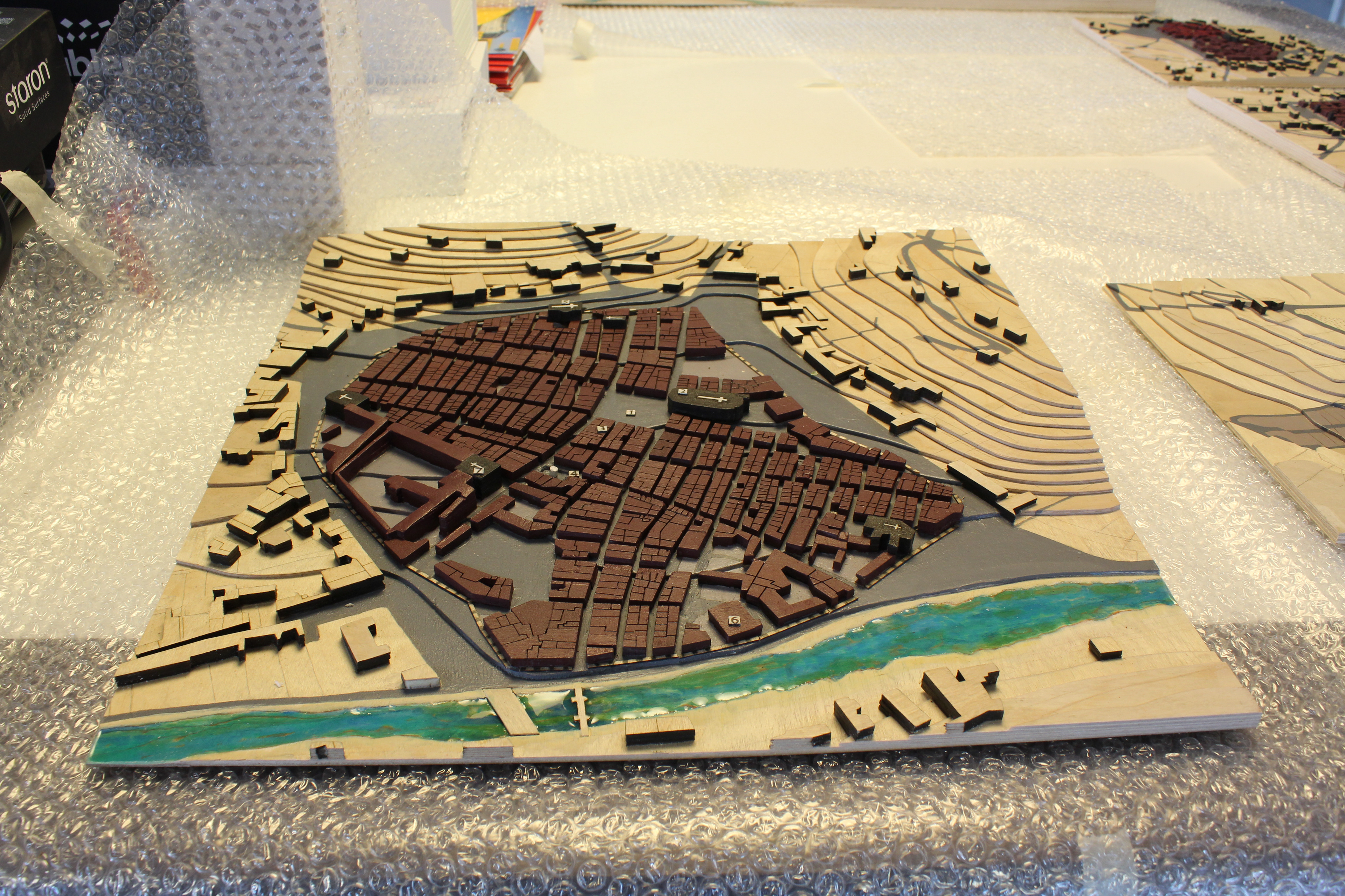 La maquette de Villefranche de Rouergue