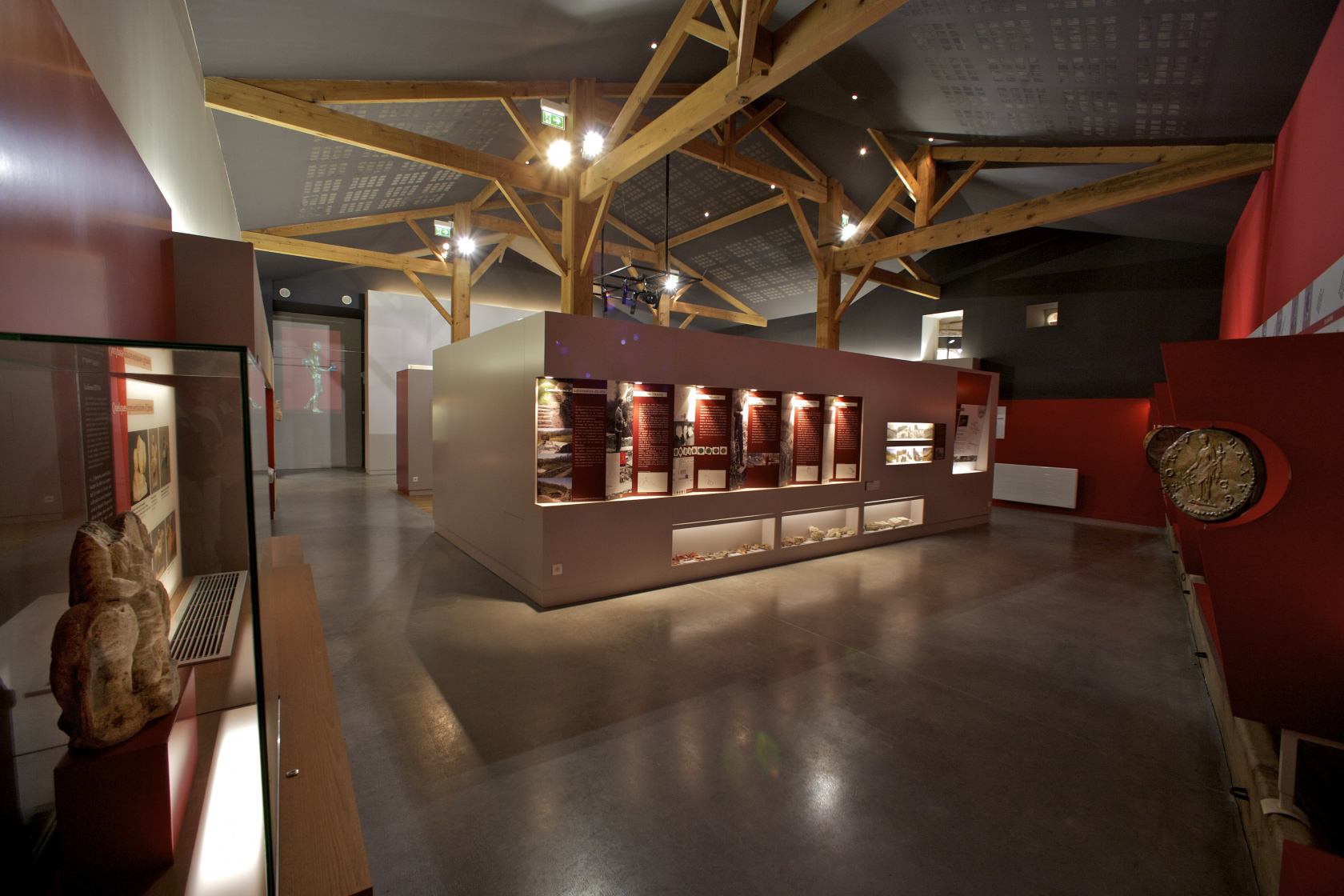 Détail de l'ensemble exposé au musée