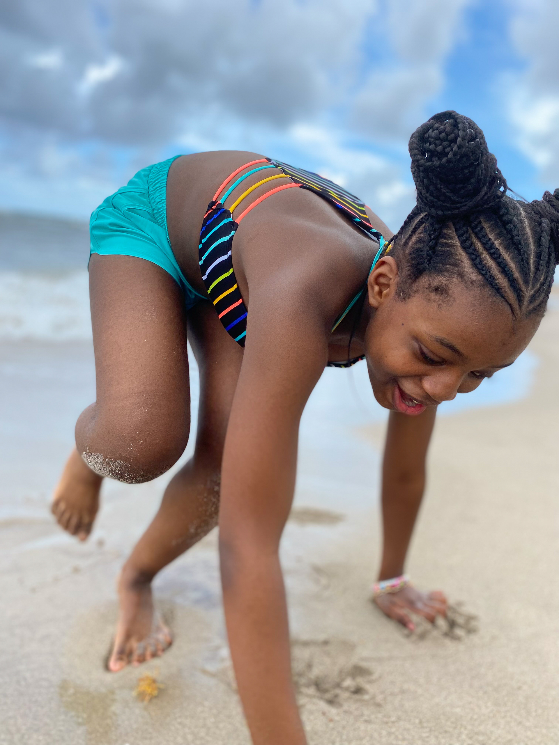 Sandy Hands, Knees, and Toes. 2021. Hollywood Beach, Fl.. 