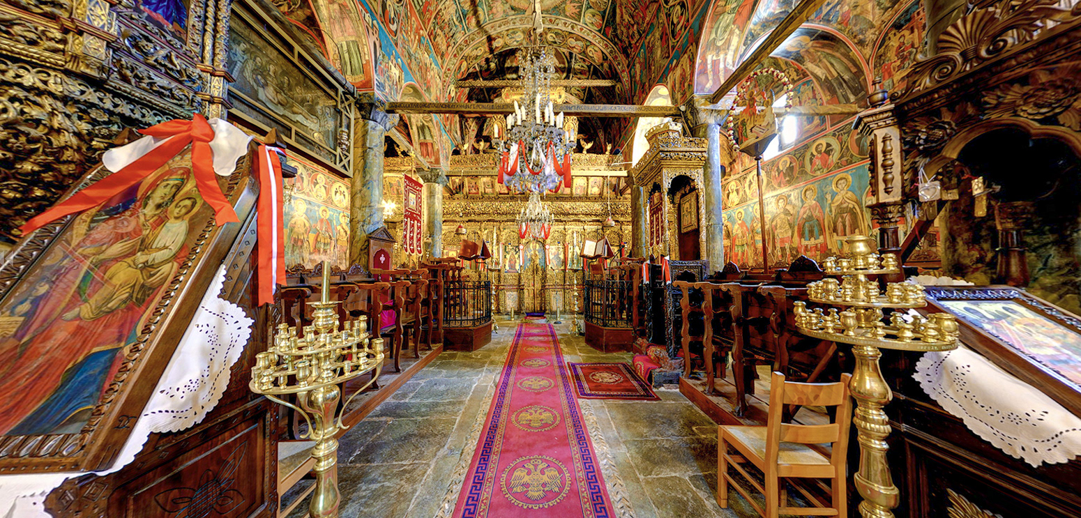 Iconostasis in Pammegiston Taxiarchon Church, Milies