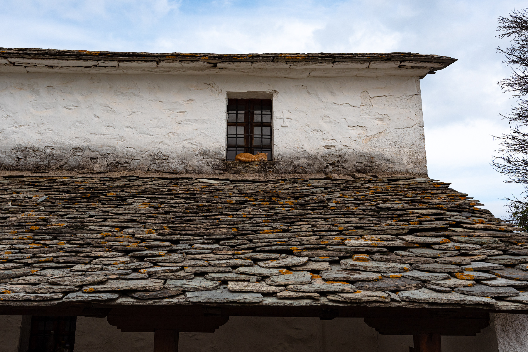 Schist roof tiles of Panagia Church, Zagora