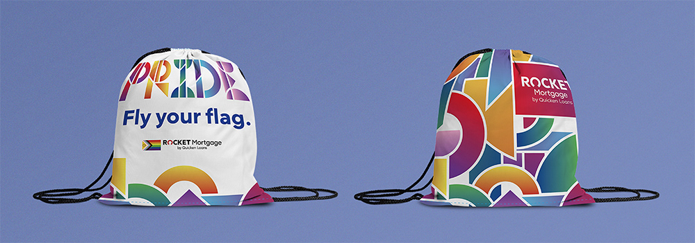Mockup of a drawstring back front and back