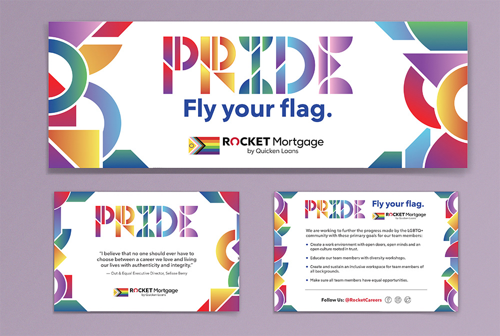 Variety of different print assets. Banner and print ads.