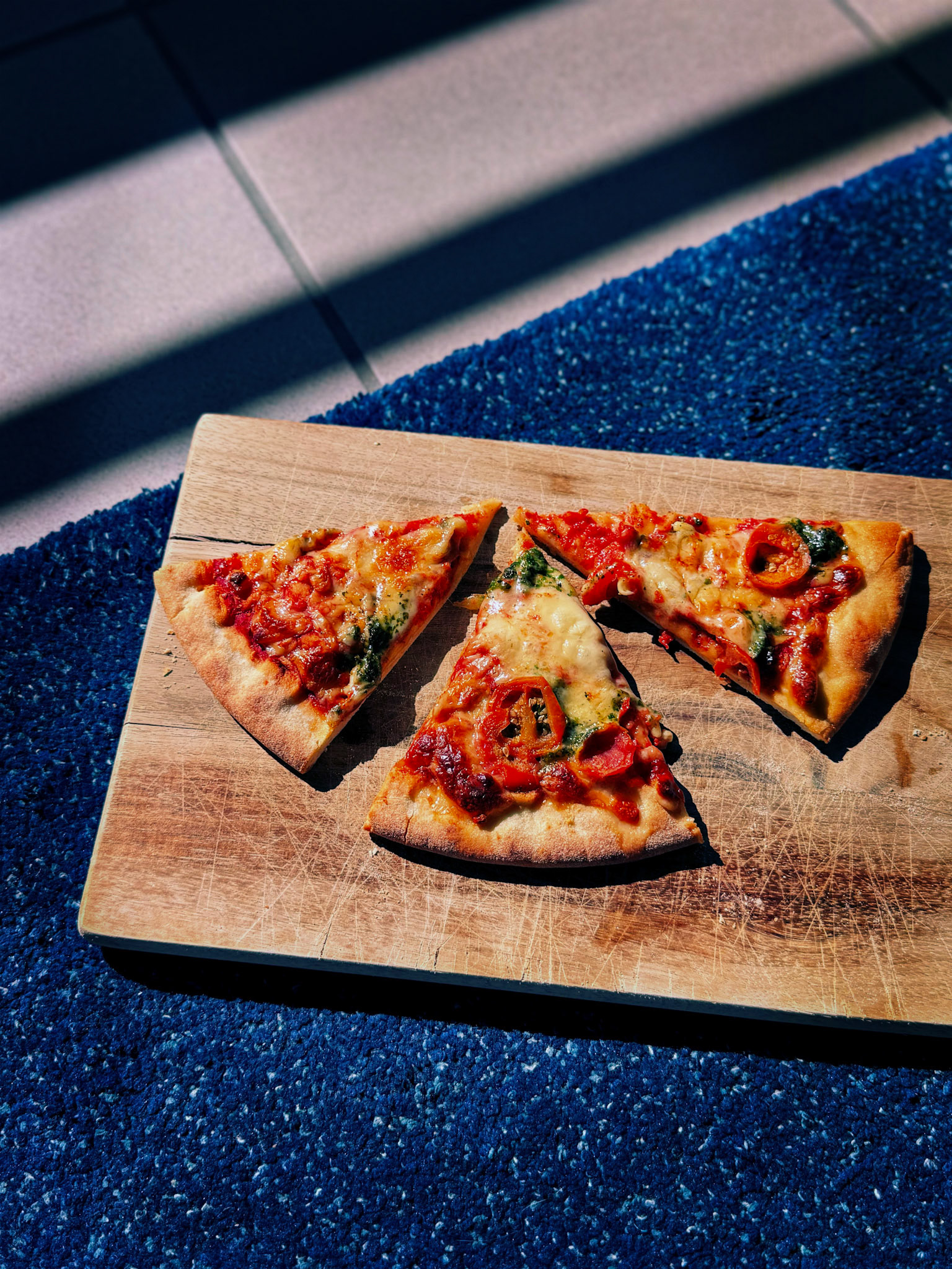 first outdoor pizza.