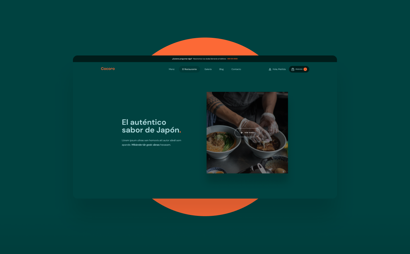 Cocoro's key mockup on green background