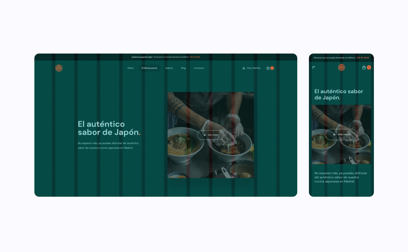 Cocoro website design grid