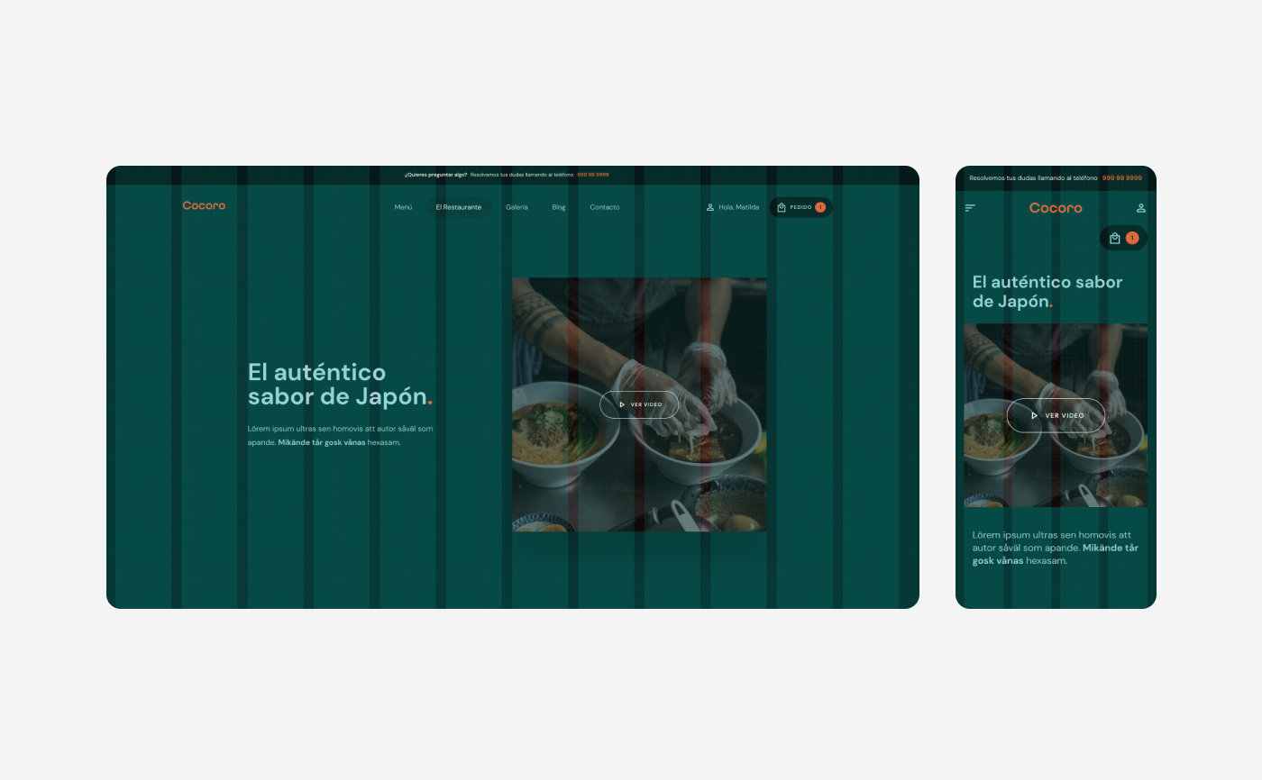Cocoro's mockups design-grid sample