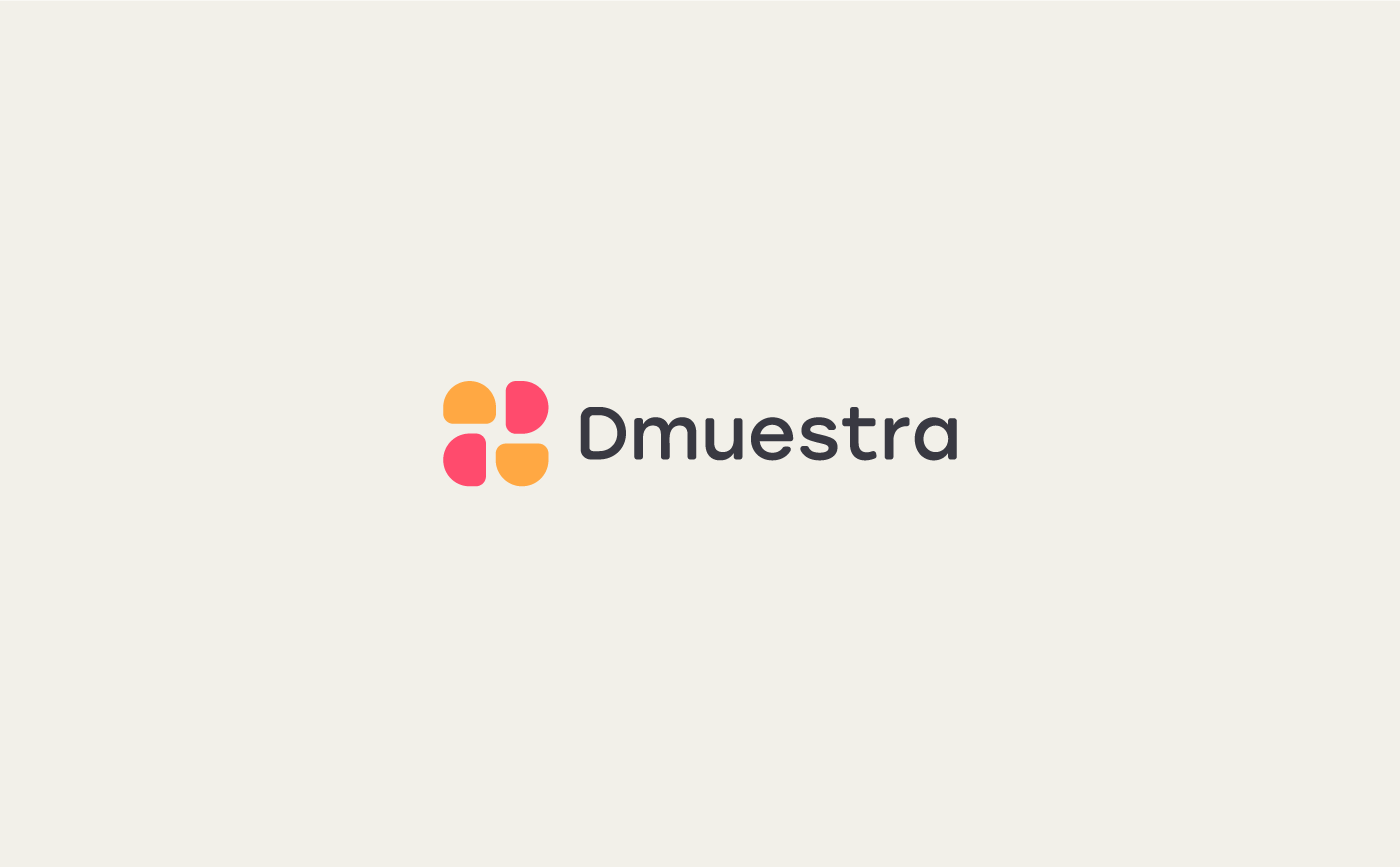 Dmuestra logo on light background