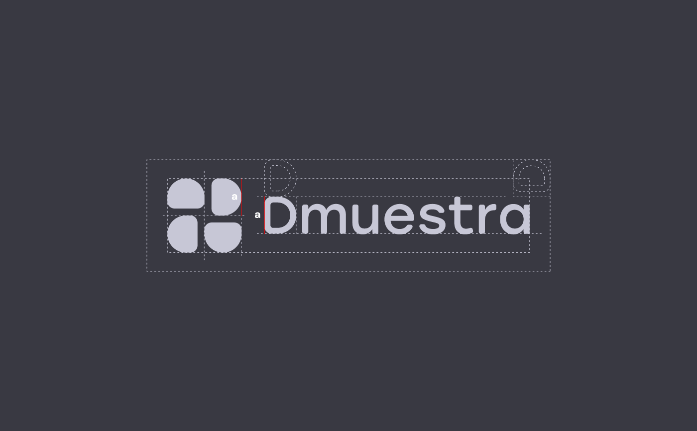Dmuestra logo proportions