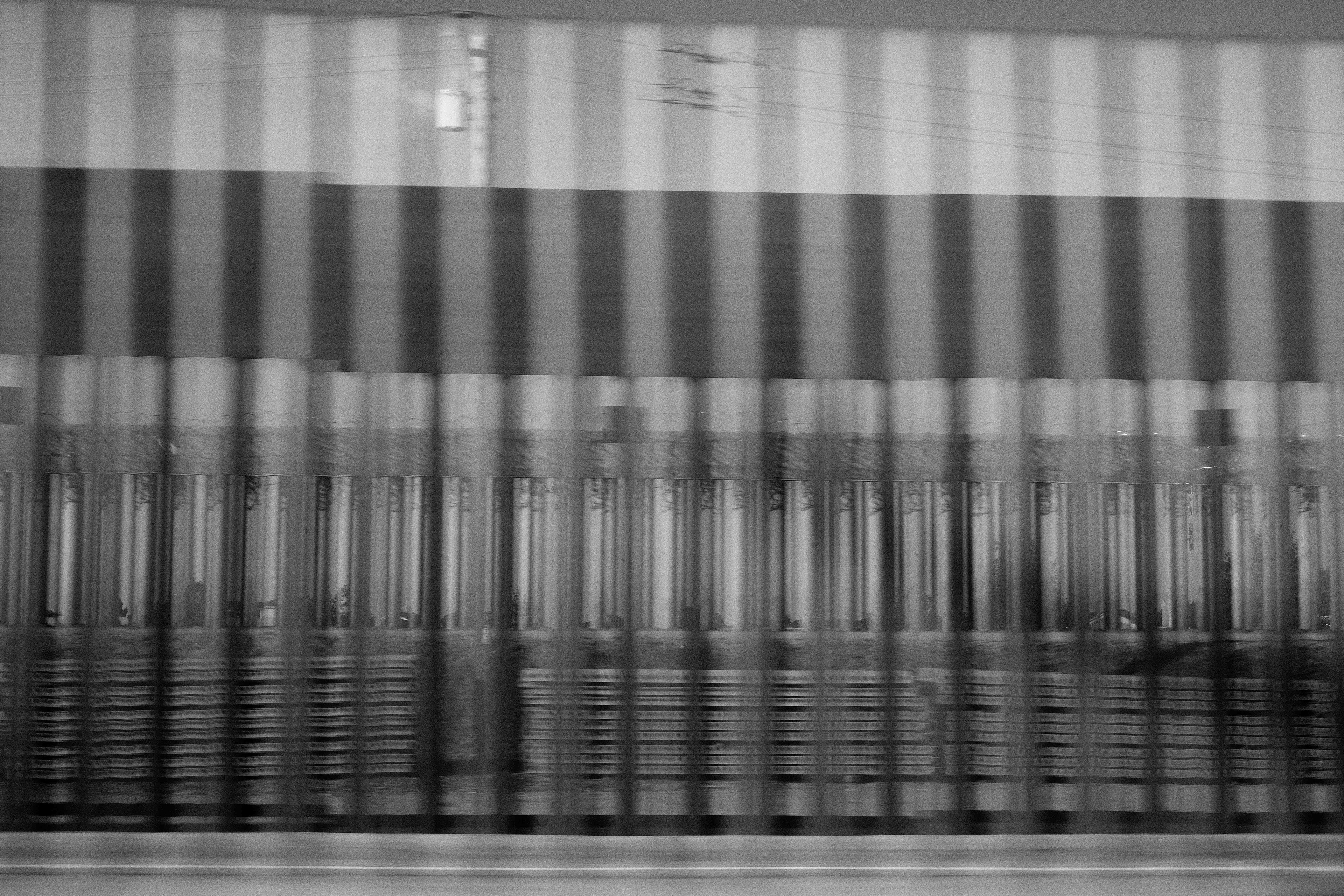 Shutter drag at the border.