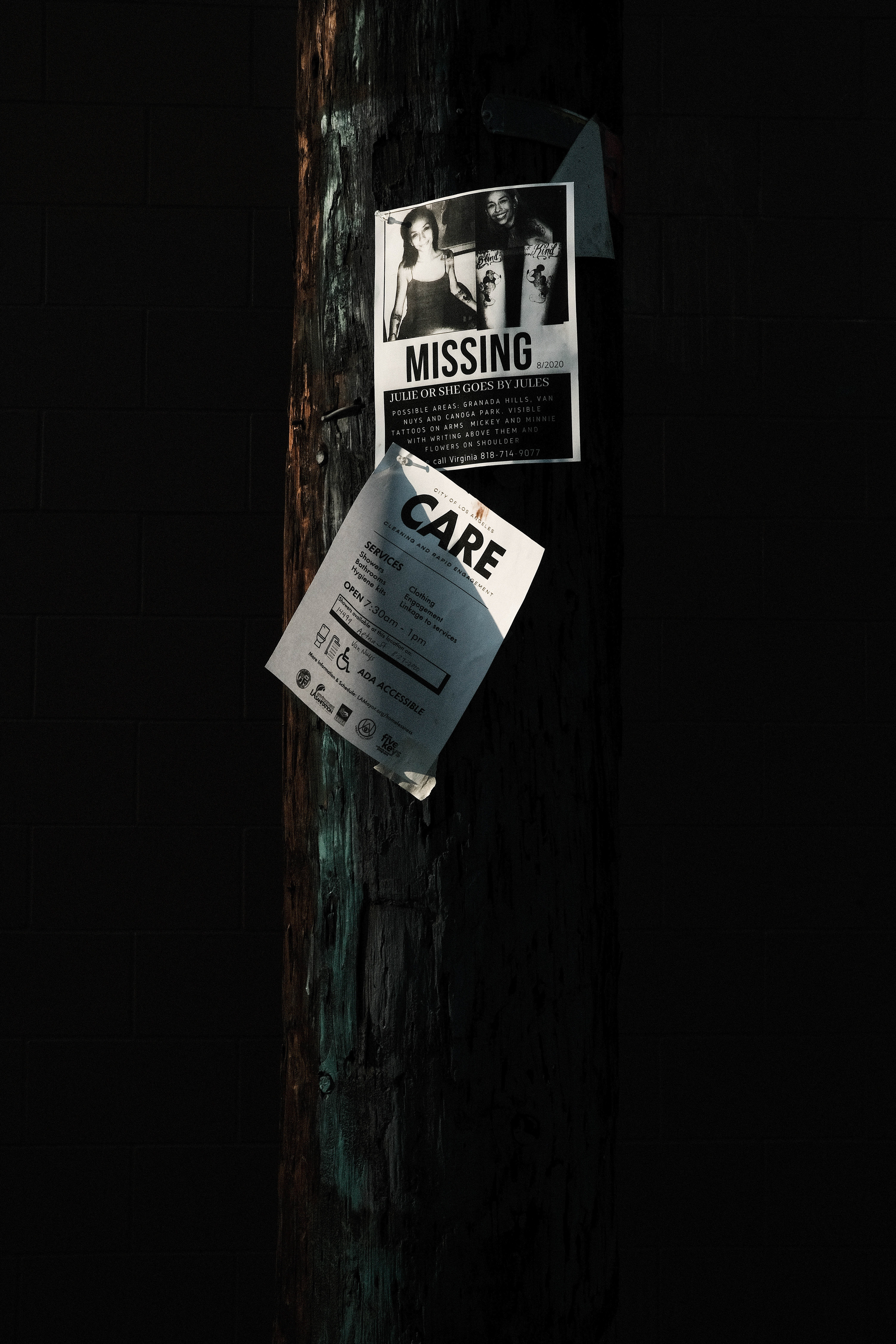 People sometimes go missing after the city sweeps their belongings away. 