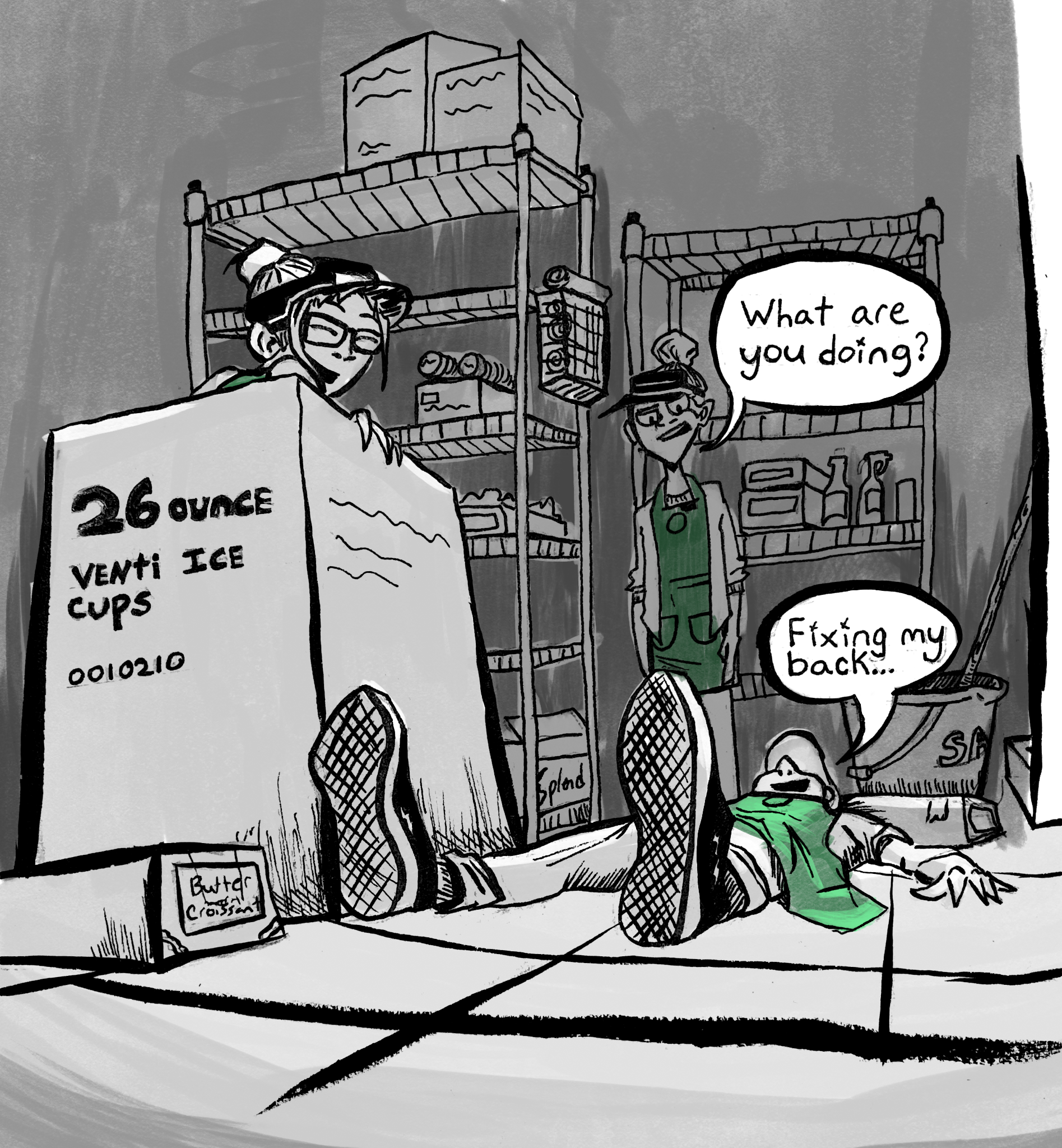 Inktober 2021 - Scenes from the Workplace 01