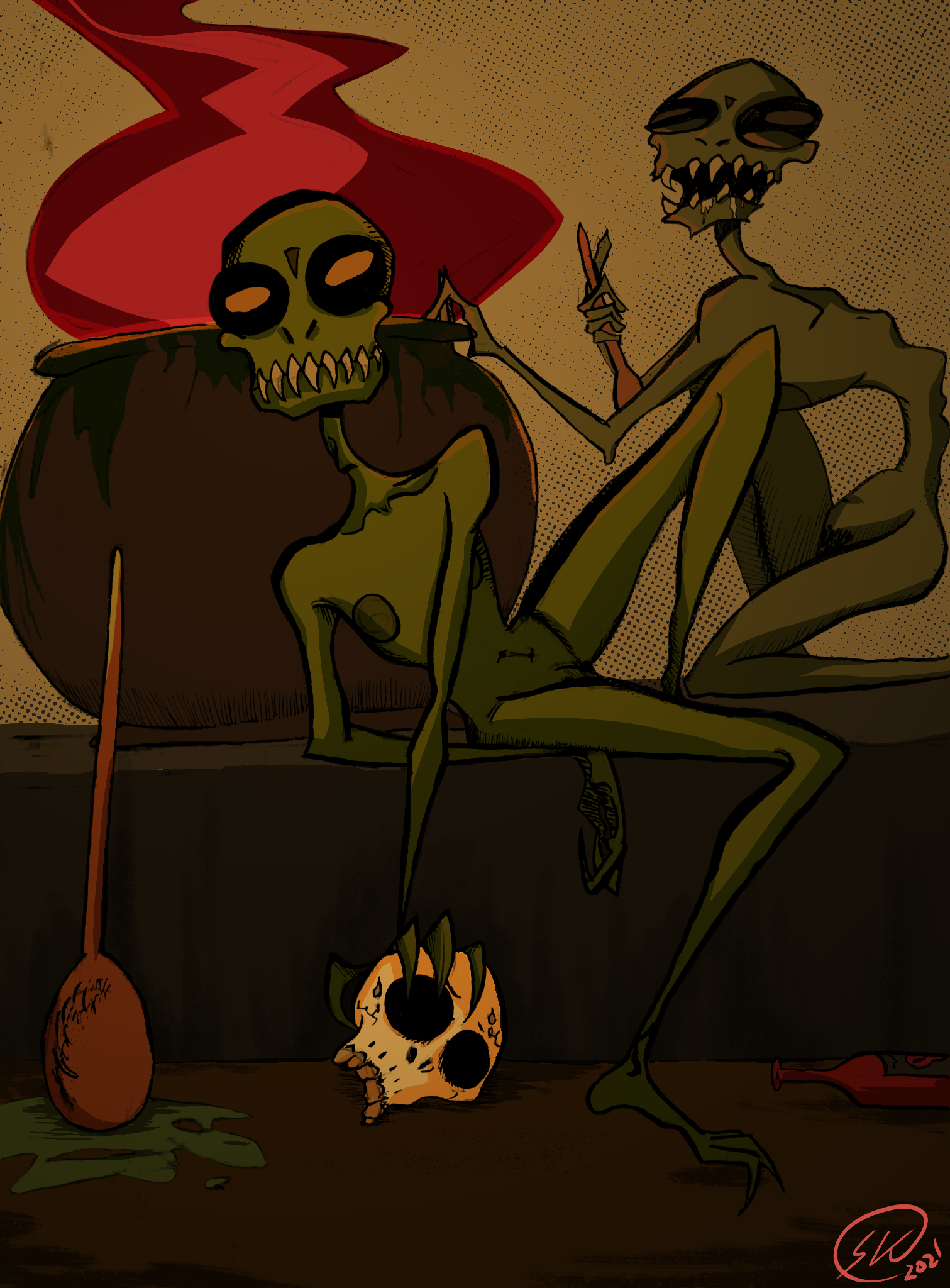 Aliens and Cauldrons