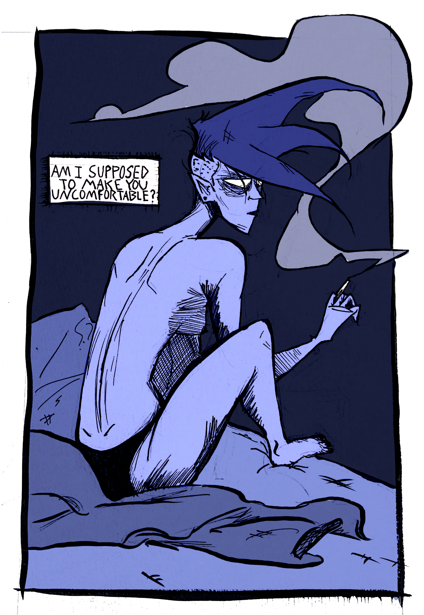 Uncomfort. Inktober
