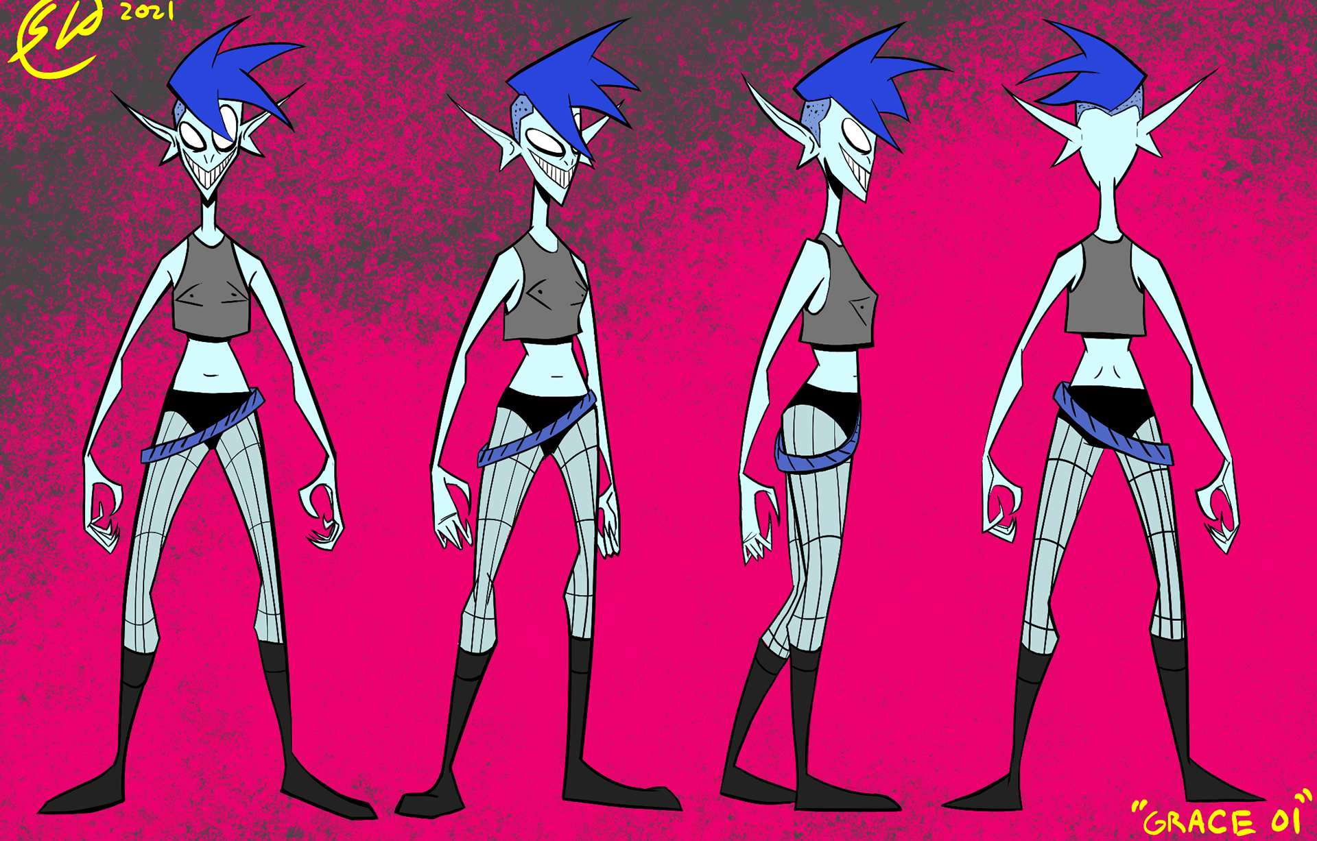 "The Three Graces" Grace 01 character Turnaround