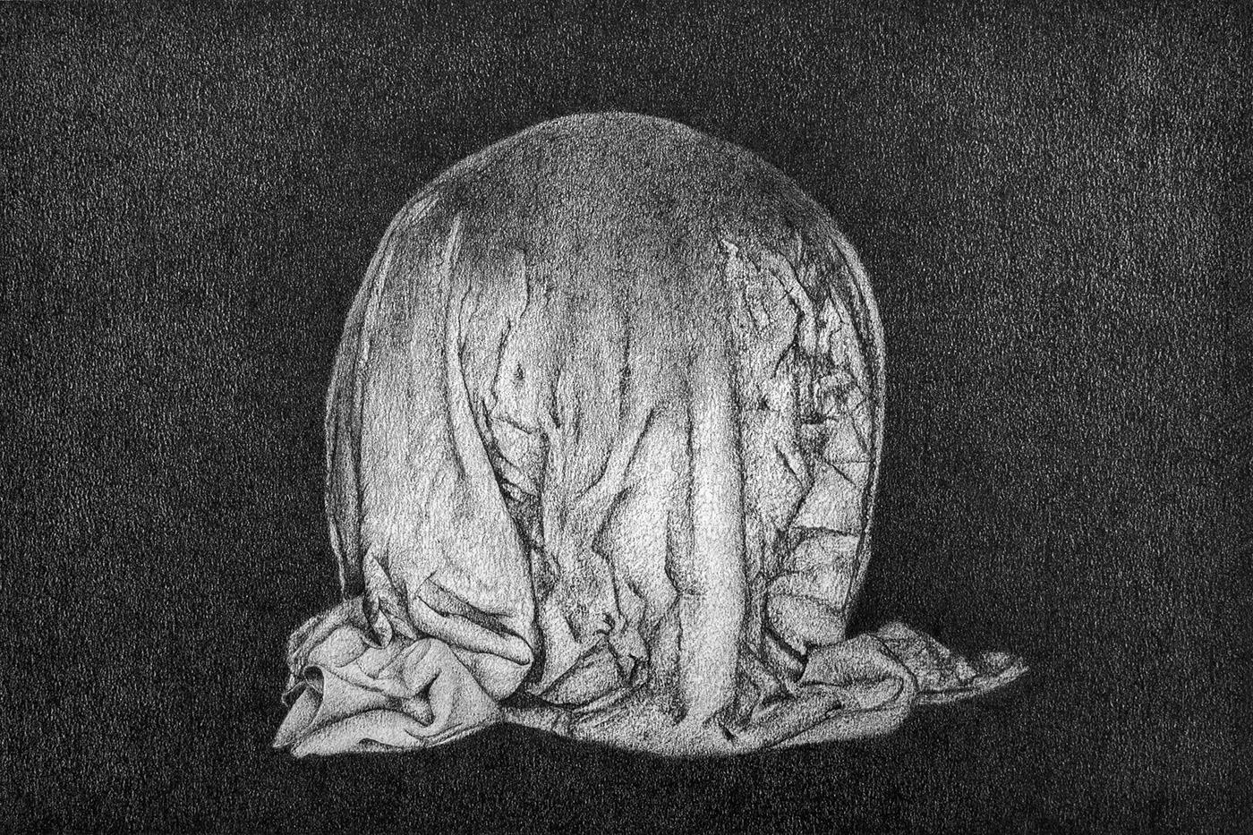 Future Secret, graphite on paper, 25 x 35 cm.