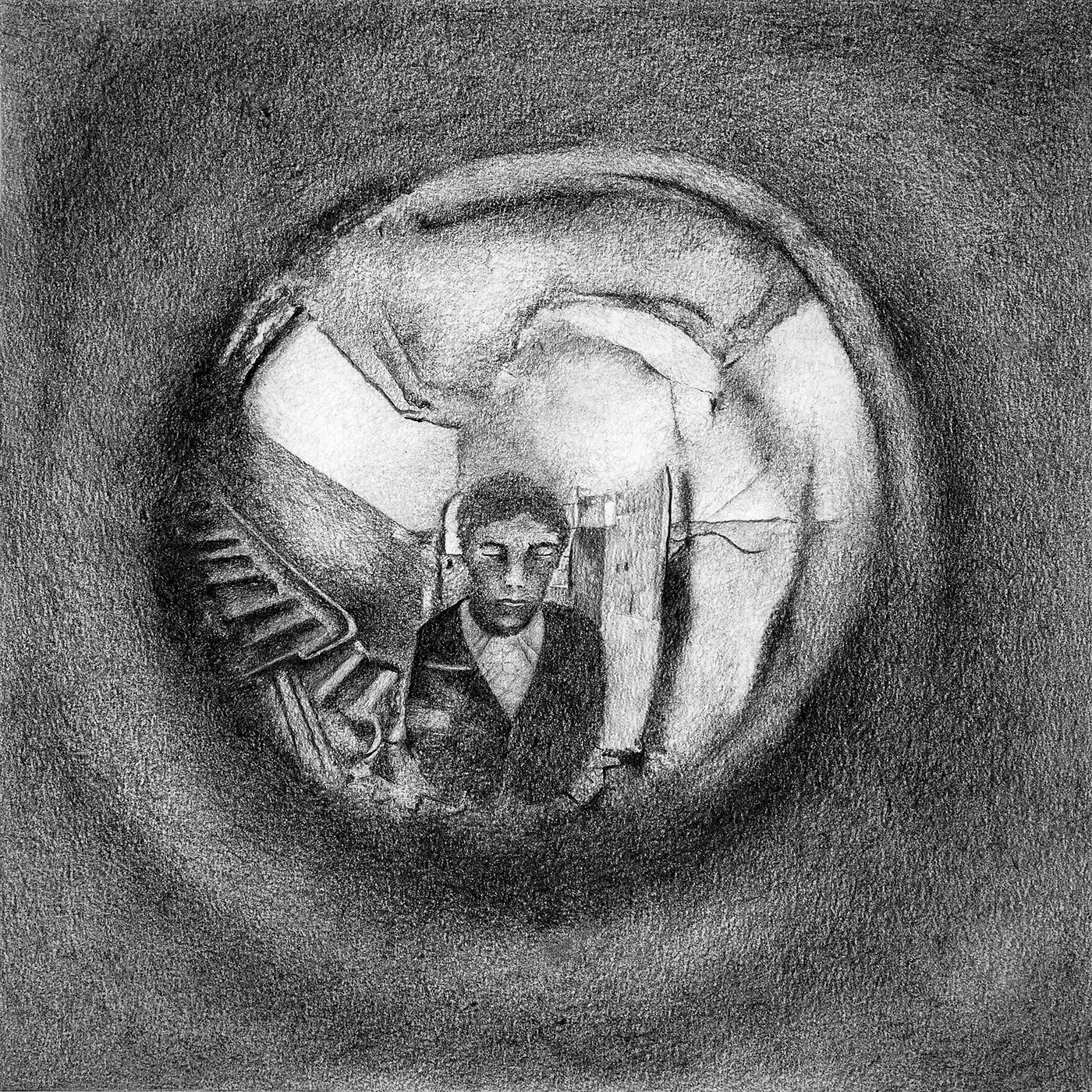 Boy. Graphite on paper, 27 x 27 cm. 