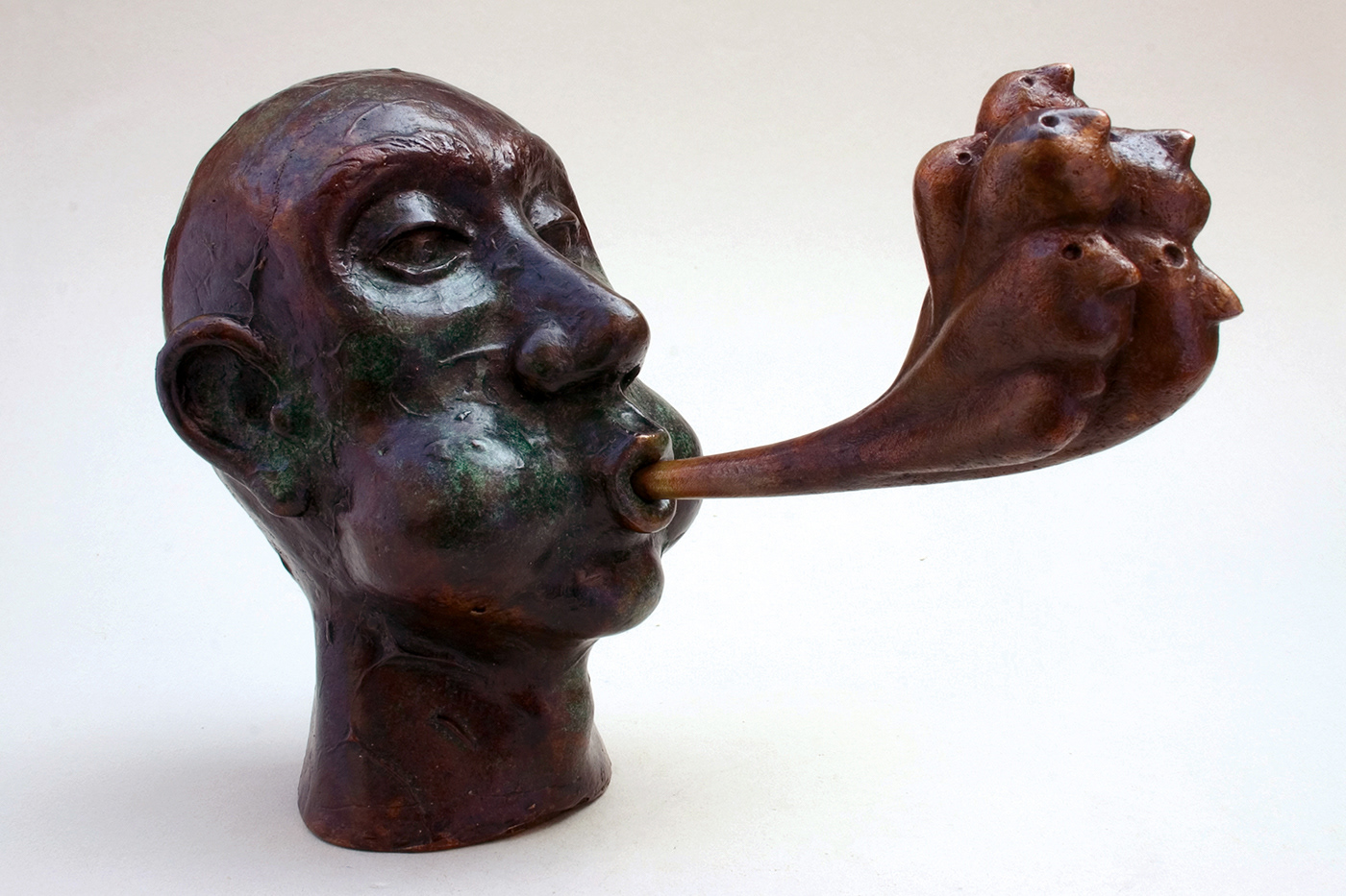 De Meerling. Bronze, 13 x 19 x 9 cm.